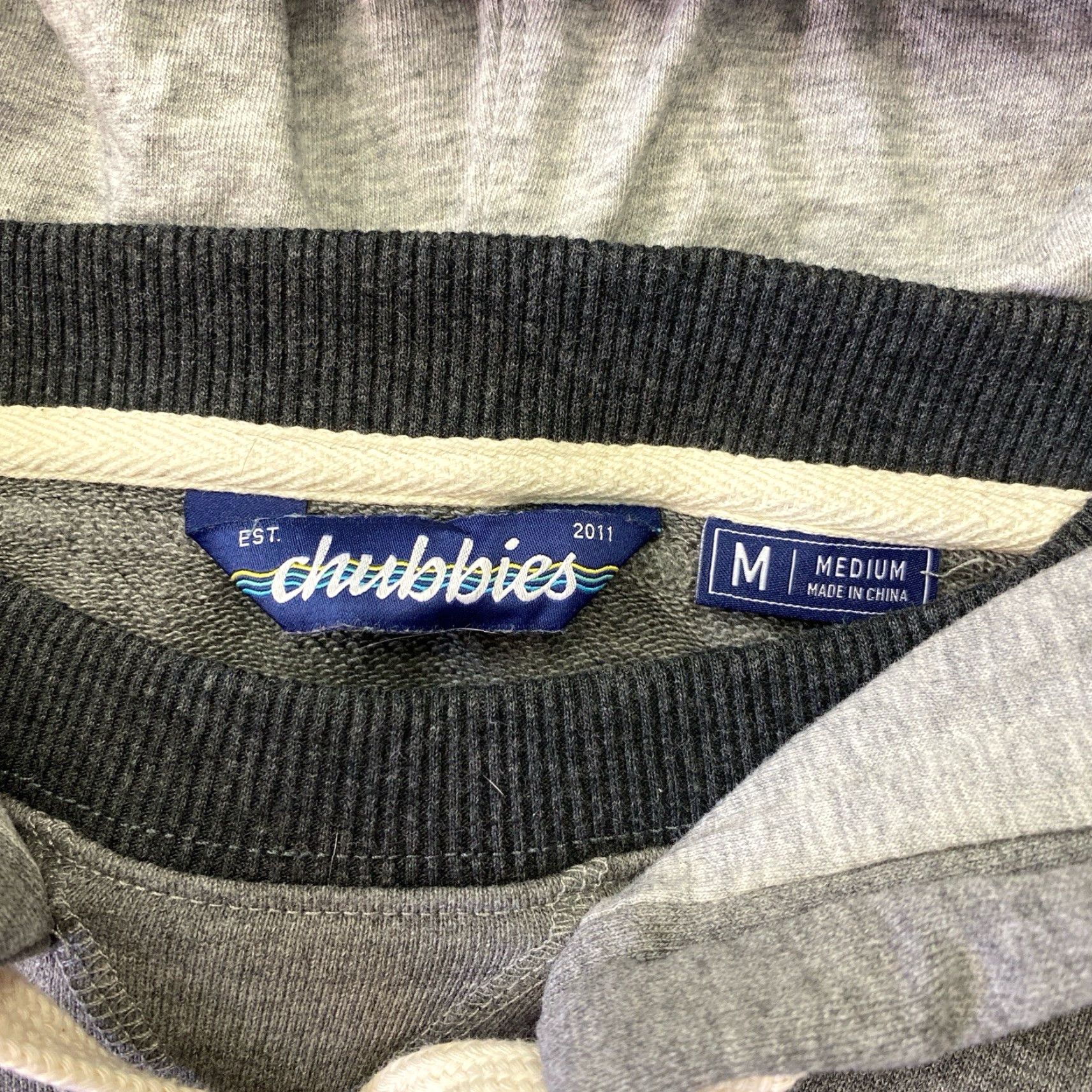 Chubbies Chubbies Hoodie Sweatshirt Gray Pullover Preppy Stretch Mens Medium Regular Crew Neck Long Sleeve Knit With Pockets Size US M / EU 48-50 / 2 - 2 Thumbnail