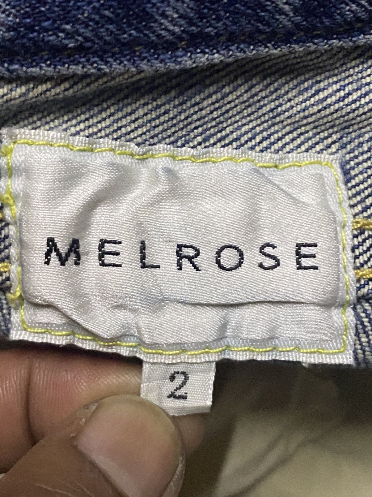 Melrose Japanese Brand Melrose Faded Wash Distressed Flare Jeans Size US 29 - 13 Thumbnail