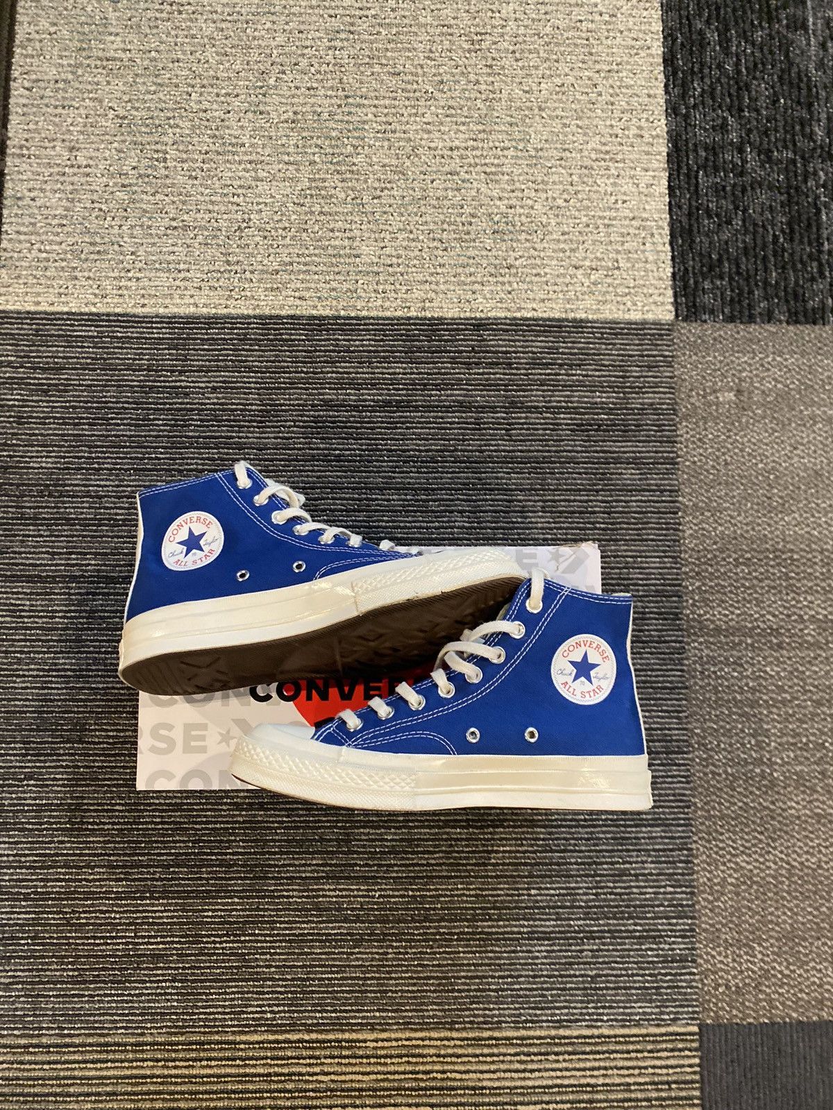Comme des Garcons COMME DES GARCONS PLAY X CONVERSE CHUCK 70 HIGH BLUE QUARTZ Size US 6.5 / EU 39-40 - 2 Thumbnail