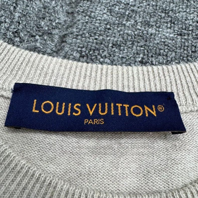 Louis Vuitton Louis Vuitton Letter jacquard knit short sleeves Size US L / EU 52-54 / 3 - 3 Thumbnail
