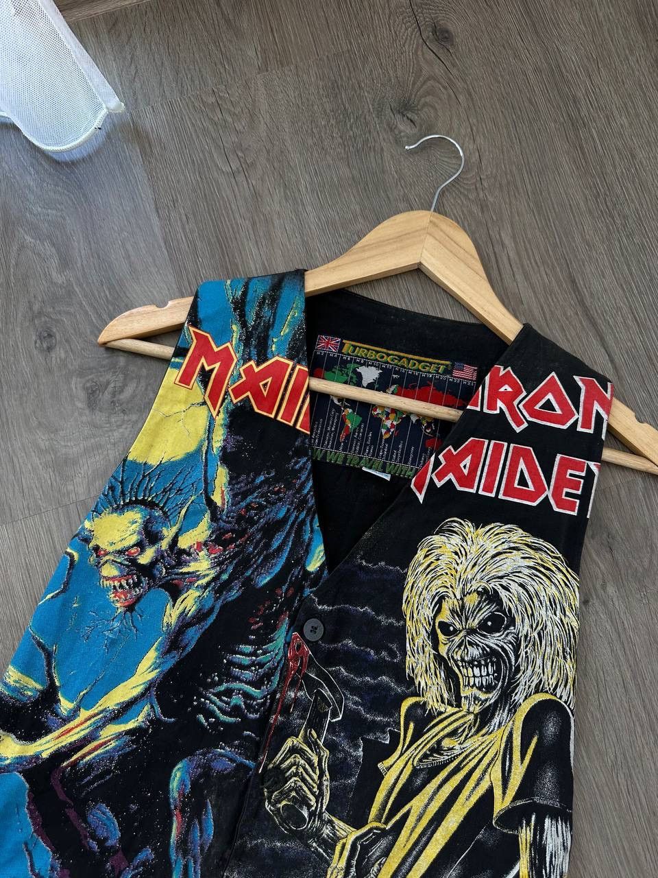 Iron Maiden × Vintage Vintage Iron Maiden 90’s Rare Printed West Jacket Size US M / EU 48-50 / 2 - 12 Thumbnail
