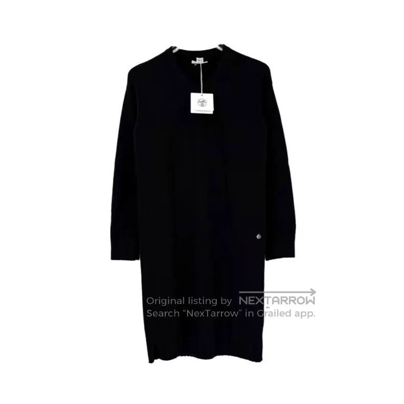 Hermes Hermes Black Metal Logo Cashmere Dress Size XS / US 0-2 / IT 36-38 - 1 Thumbnail