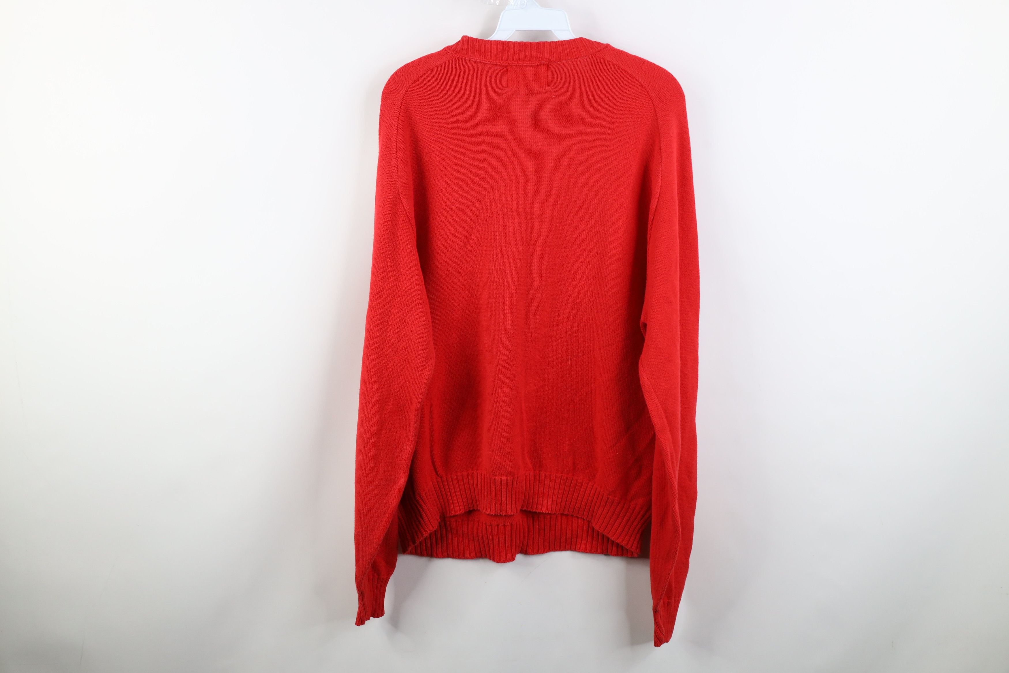 Vintage Vintage 90s University of Nebraska Knit Sweater Red USA Size US XL / EU 56 / 4 - 8 Thumbnail