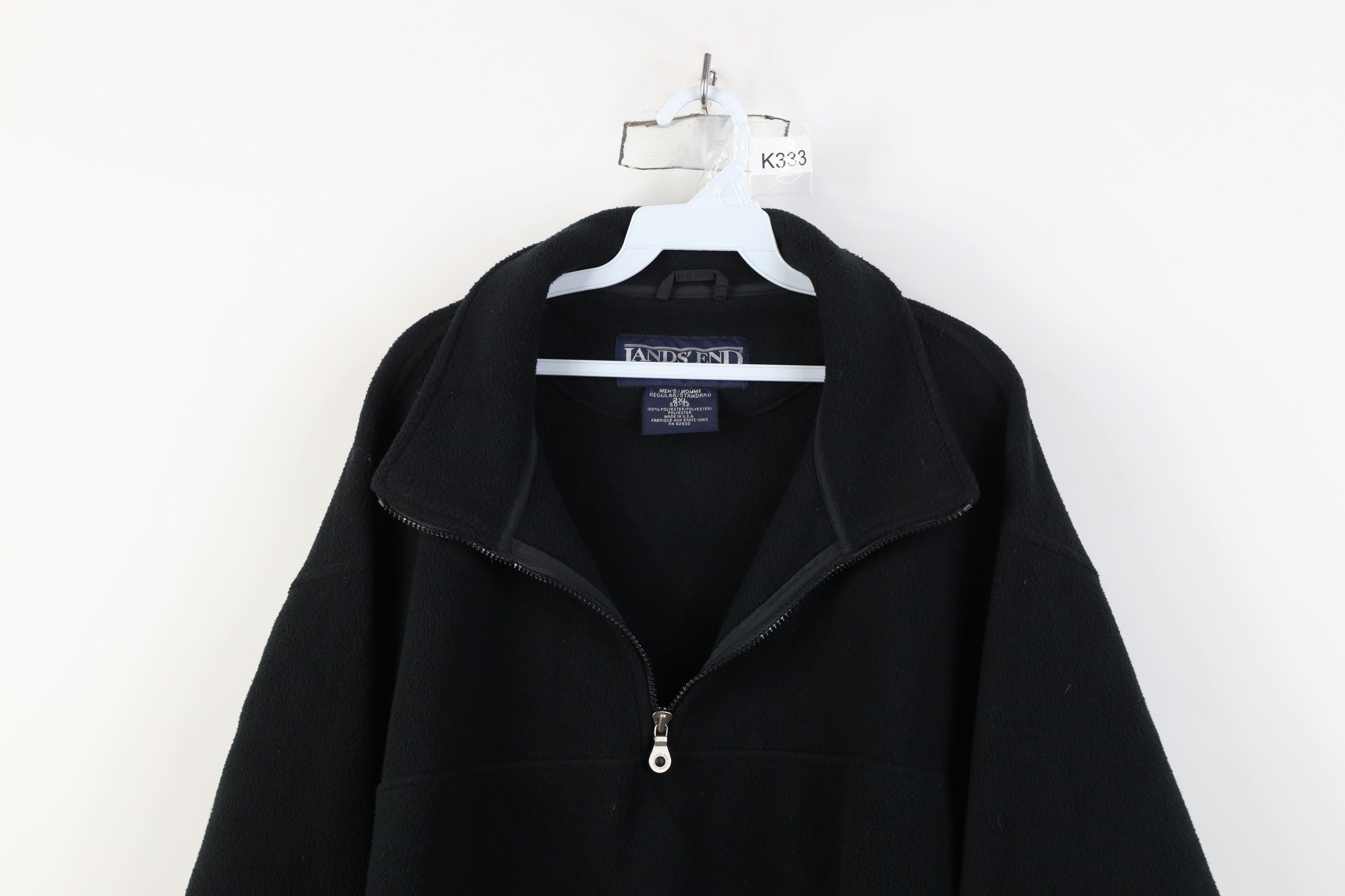 Lands' End Vintage 90s Lands End Half Zip Fleece Pullover Sweater USA Size US XXL / EU 58 / 5 - 2 Thumbnail