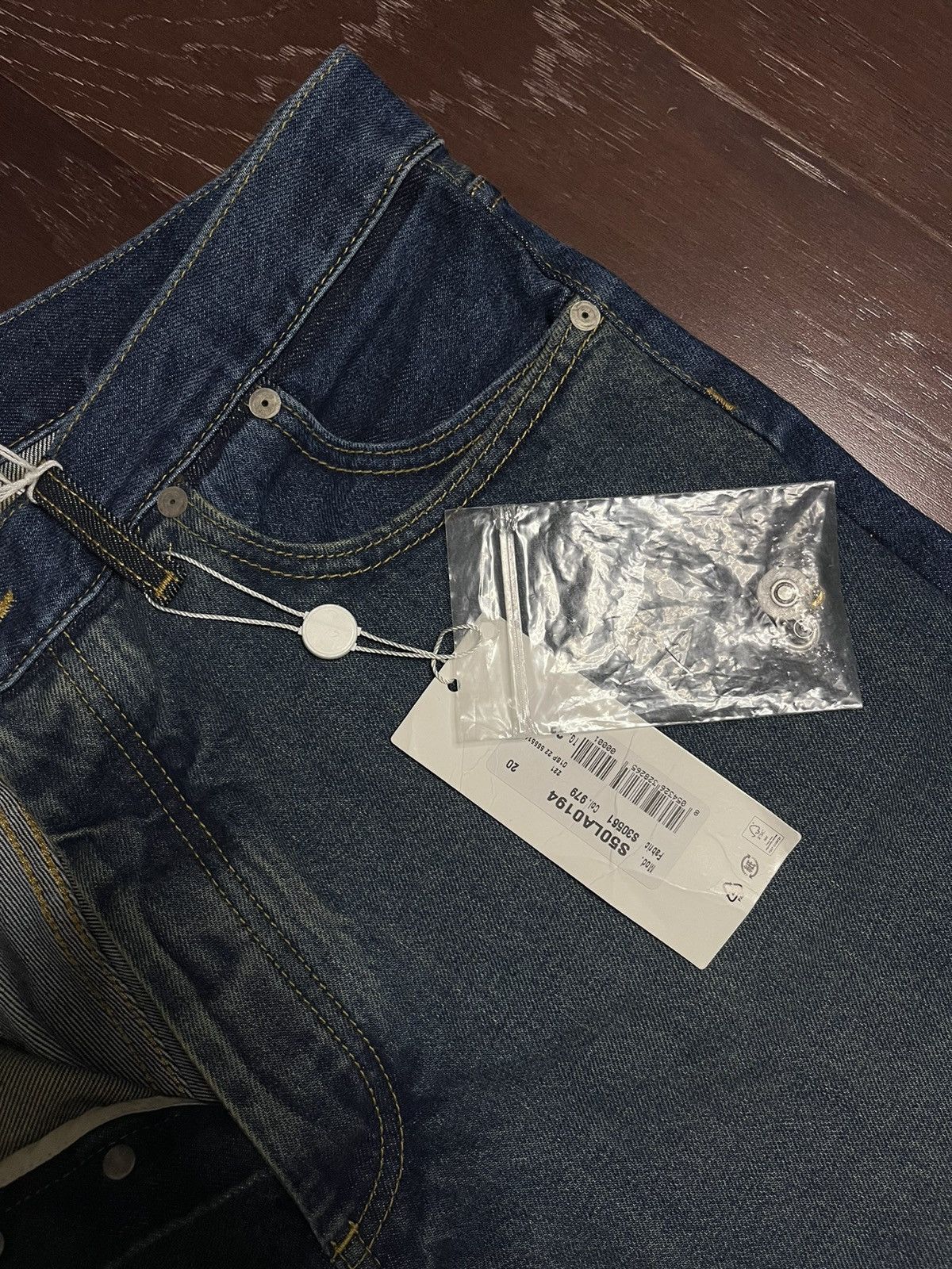 Maison Margiela Maison Margiela Two Tone Stacked Denim Size US 33 - 4 Thumbnail
