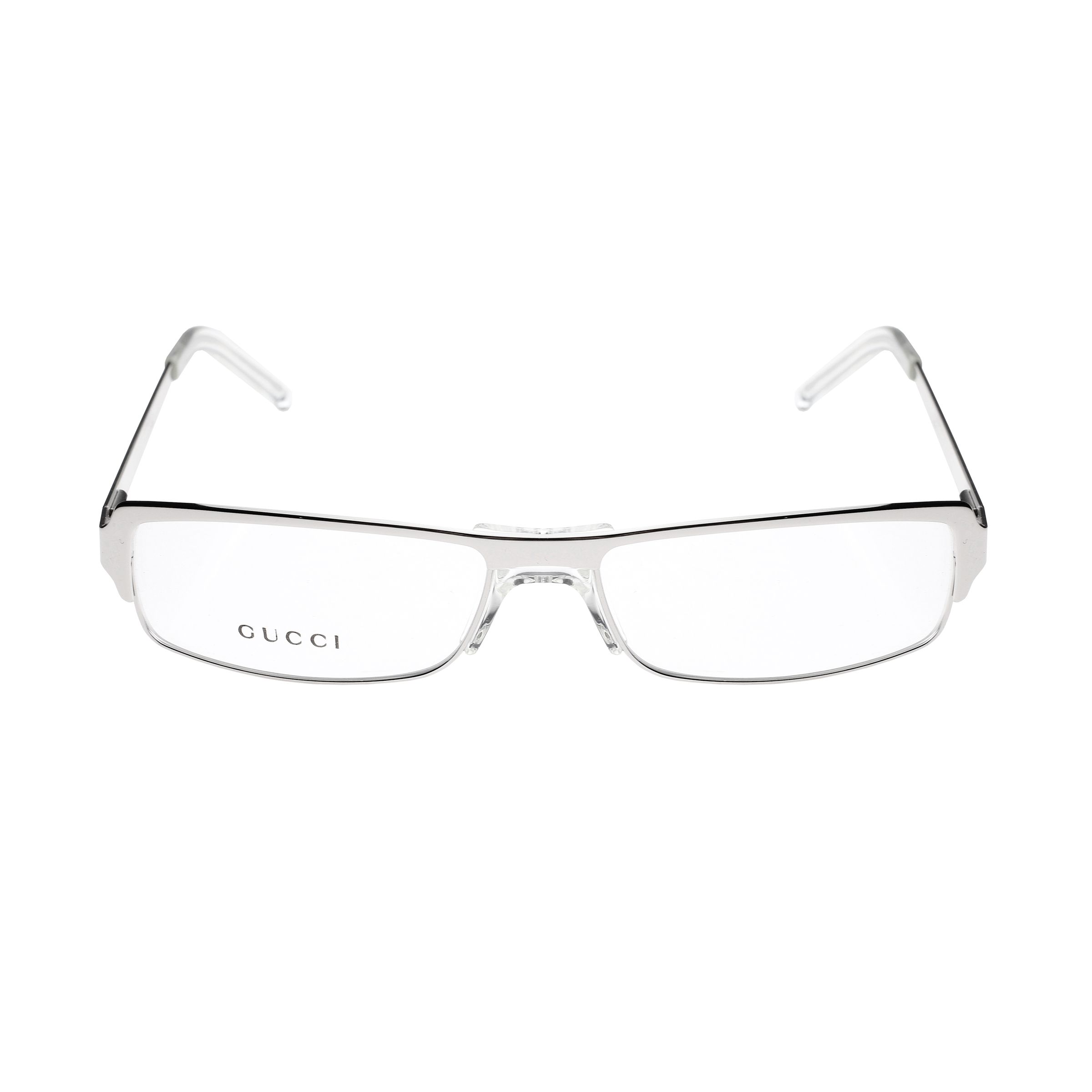 Pre-owned Archival Clothing X Gucci '90s Silver Rectangular Metal Glasses