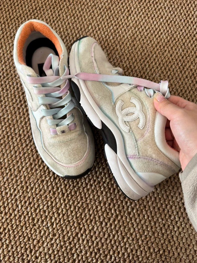 Chanel Chanel Classic Double C Sports Sneakers Size US 7 / IT 37 - 4 Thumbnail