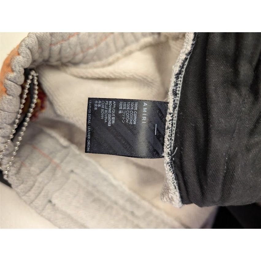 Amiri o1rshd1 Chemist Star Sweatpants in Orange / Black Size US 38 / EU 54 - 14 Thumbnail