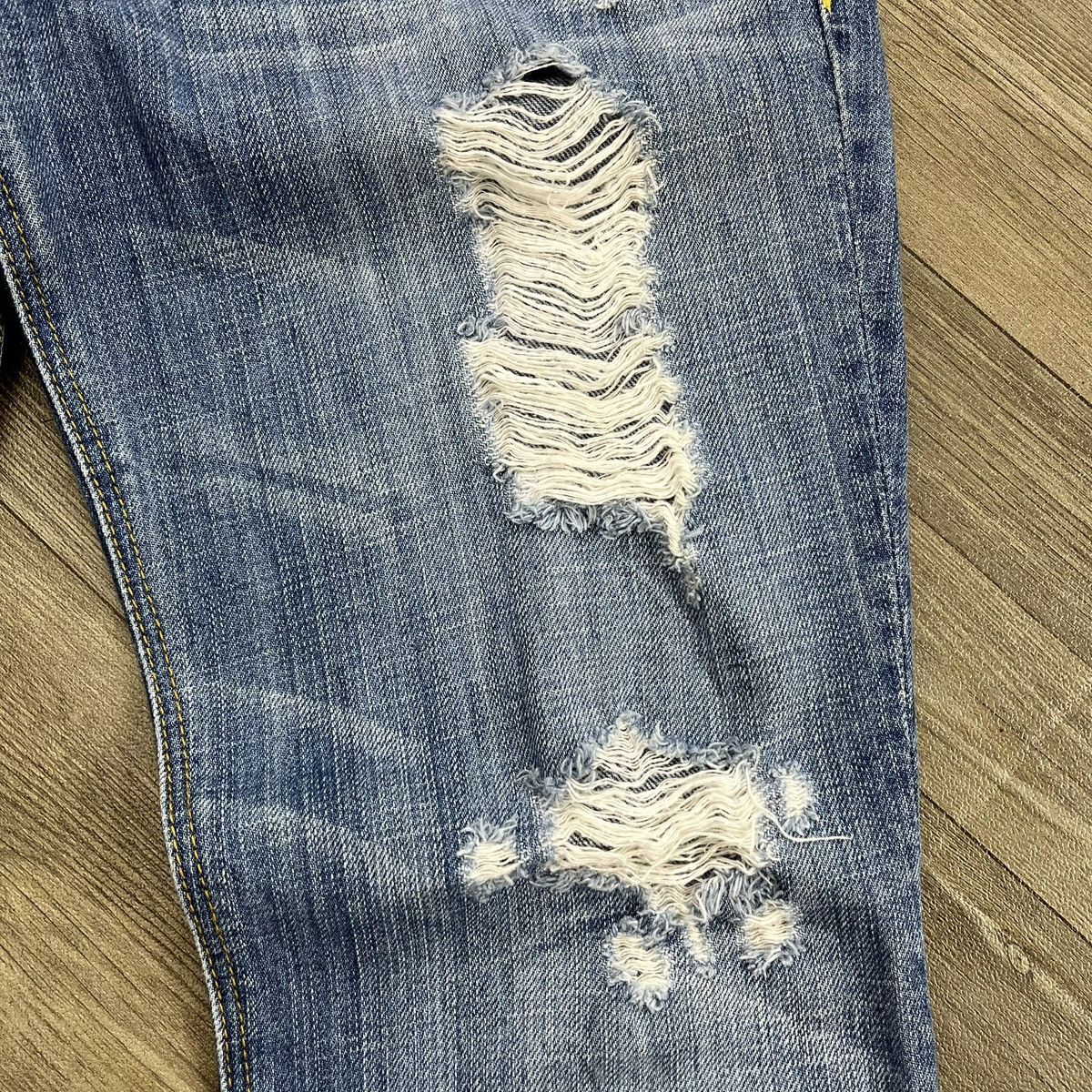 If Six Was Nine 2000s Hollister Distressed Bootcut Lgb Style Flared Jeans Size US 30 / EU 46 - 7 Thumbnail
