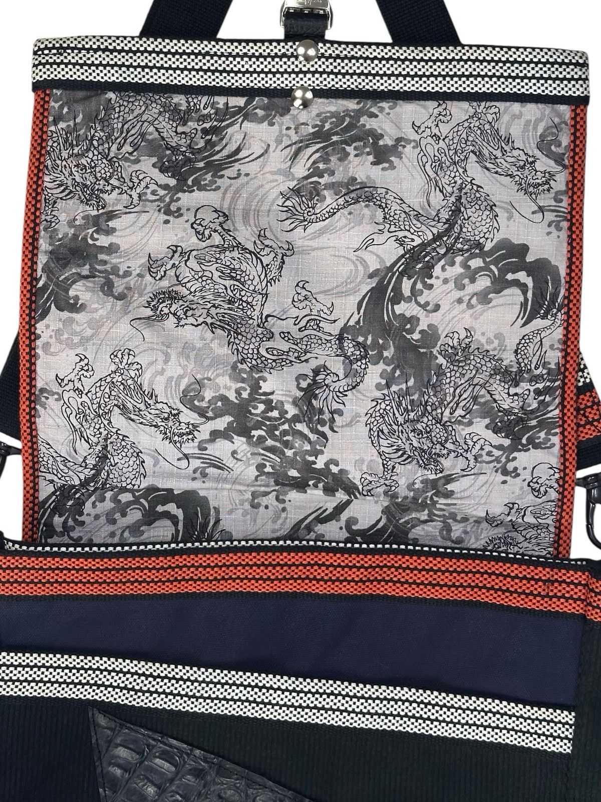 Vintage 2010s USAGI INDIGO DRAGON MULTI MATERIALS CROSS BODY BAG Size ONE SIZE - 7 Thumbnail