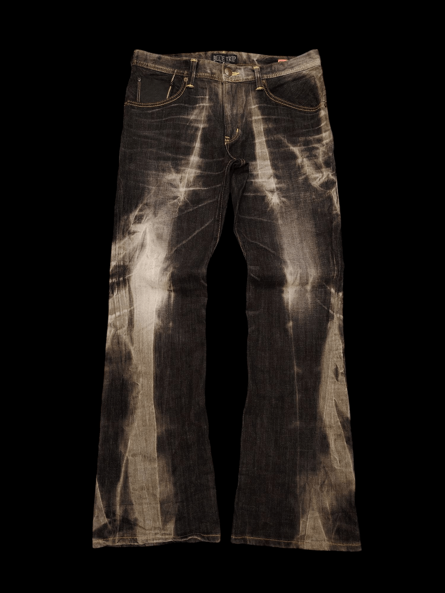 Who Decides War Japanese Edwin Flared Jeans Distressed Denim Size US 34 / EU 50 - 4 Thumbnail