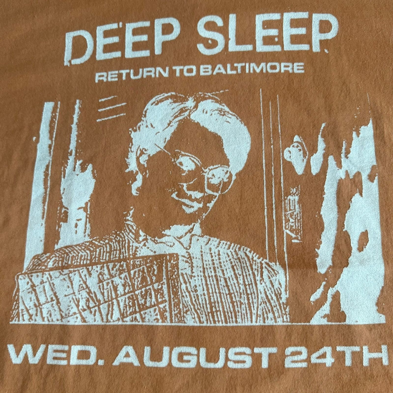 Fruit Of The Loom Deep Sleep Hardcore Band Baltimore Bleached Shirt Size XL Size US XL / EU 56 / 4 - 2 Thumbnail