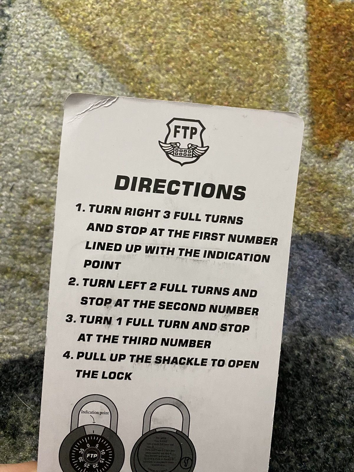 Fuck The Population FTP Fuck The Population Combination Lock Size ONE SIZE - 2 Thumbnail