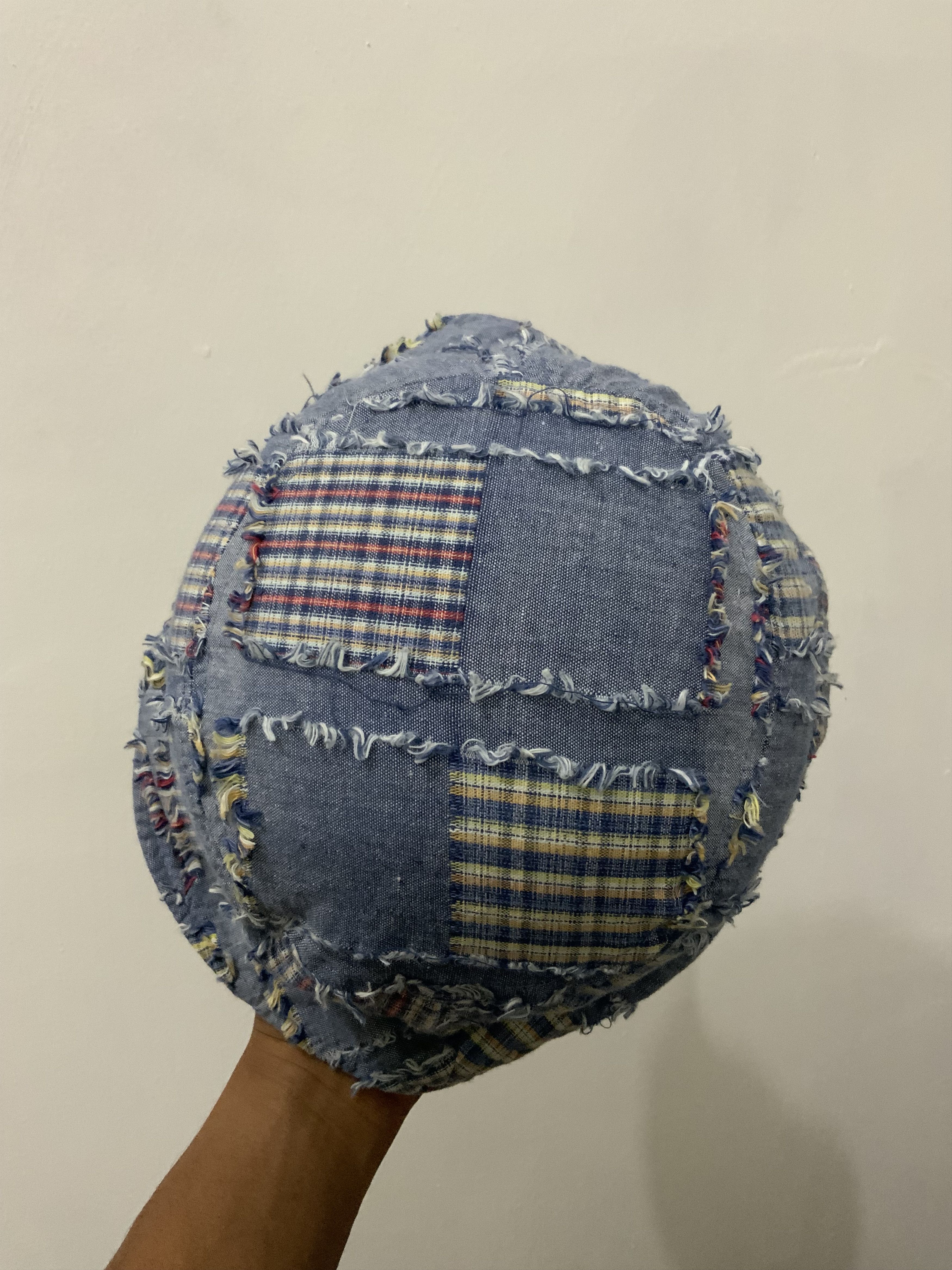 Japanese Brand Patchwork Boro Sashiko Japan Punk Hat Size ONE SIZE - 7 Thumbnail
