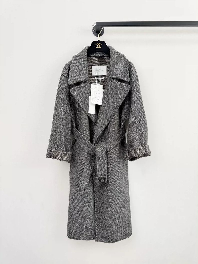 Max Mara Max Mara Wool mohair coat Size S / US 4 / IT 40 - 1 Thumbnail