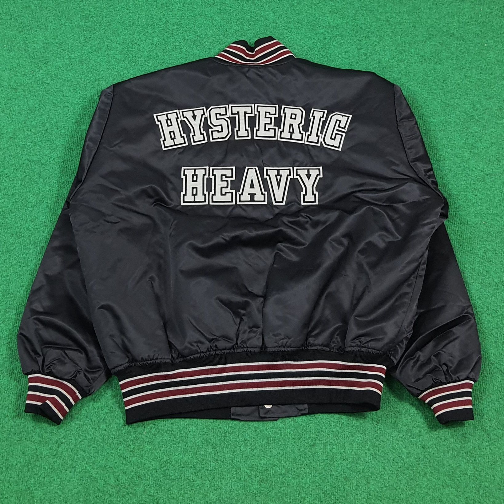 Hysteric Glamour Vintage Hysteric Glamour Hysteric Heavy Satin Bomber C303N3 Size US L / EU 52-54 / 3 - 1 Thumbnail