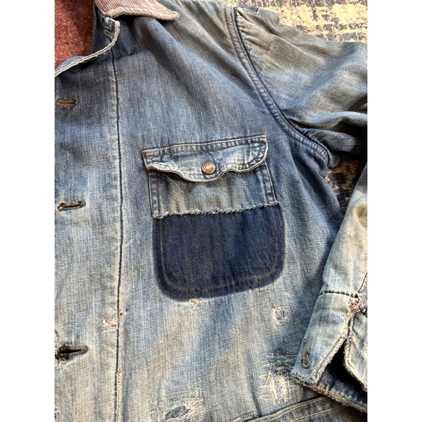 Vintage VINTAGE Penney’s Big Mac Denim Chore Jacket XL Blue 1950s USA Lined Men Size US XL / EU 56 / 4 - 5 Thumbnail