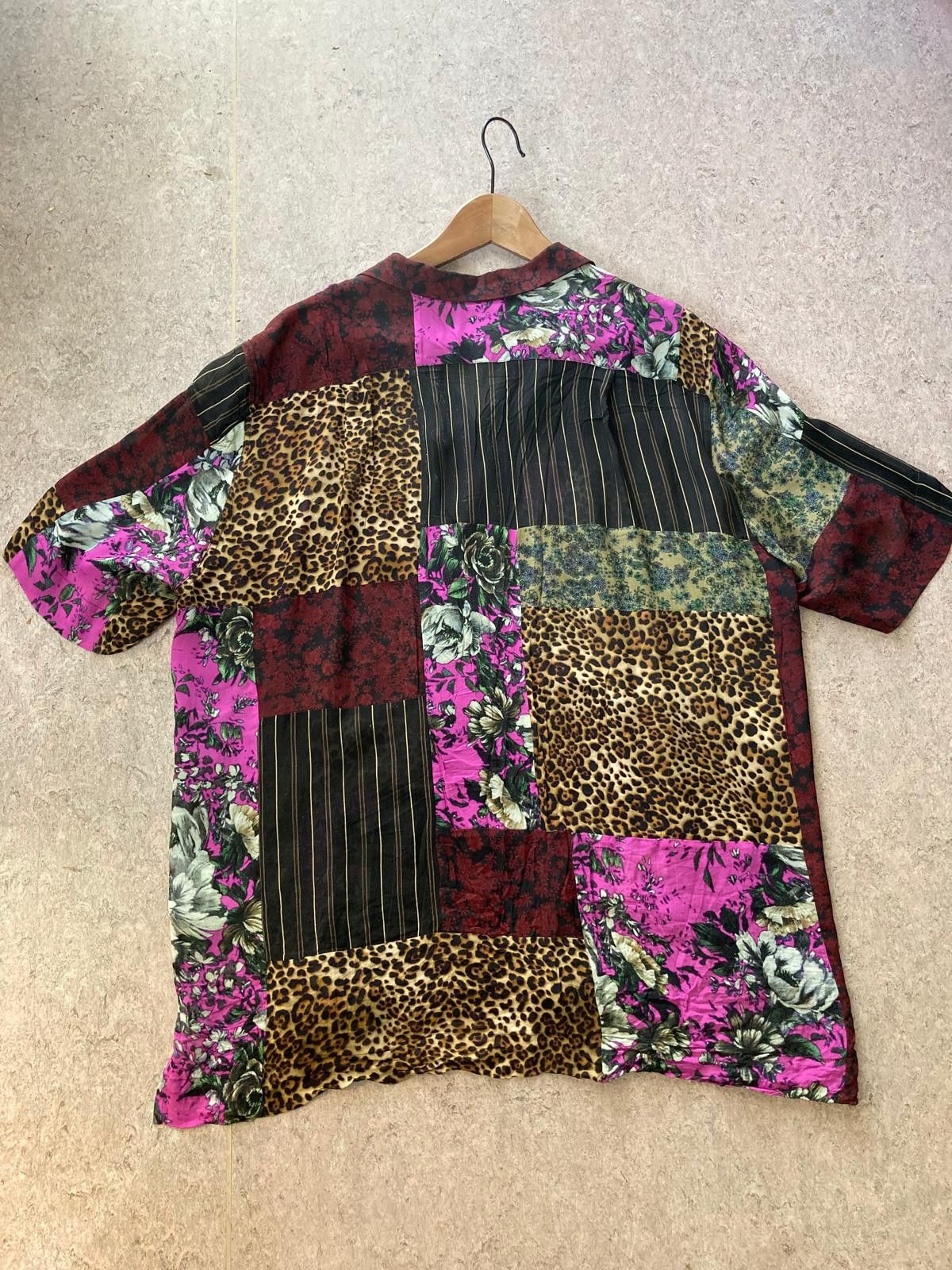 Dries Van Noten Dries Van Noten Leopard Floral Patchwork Shirt 50 L Size US L / EU 52-54 / 3 - 4 Thumbnail