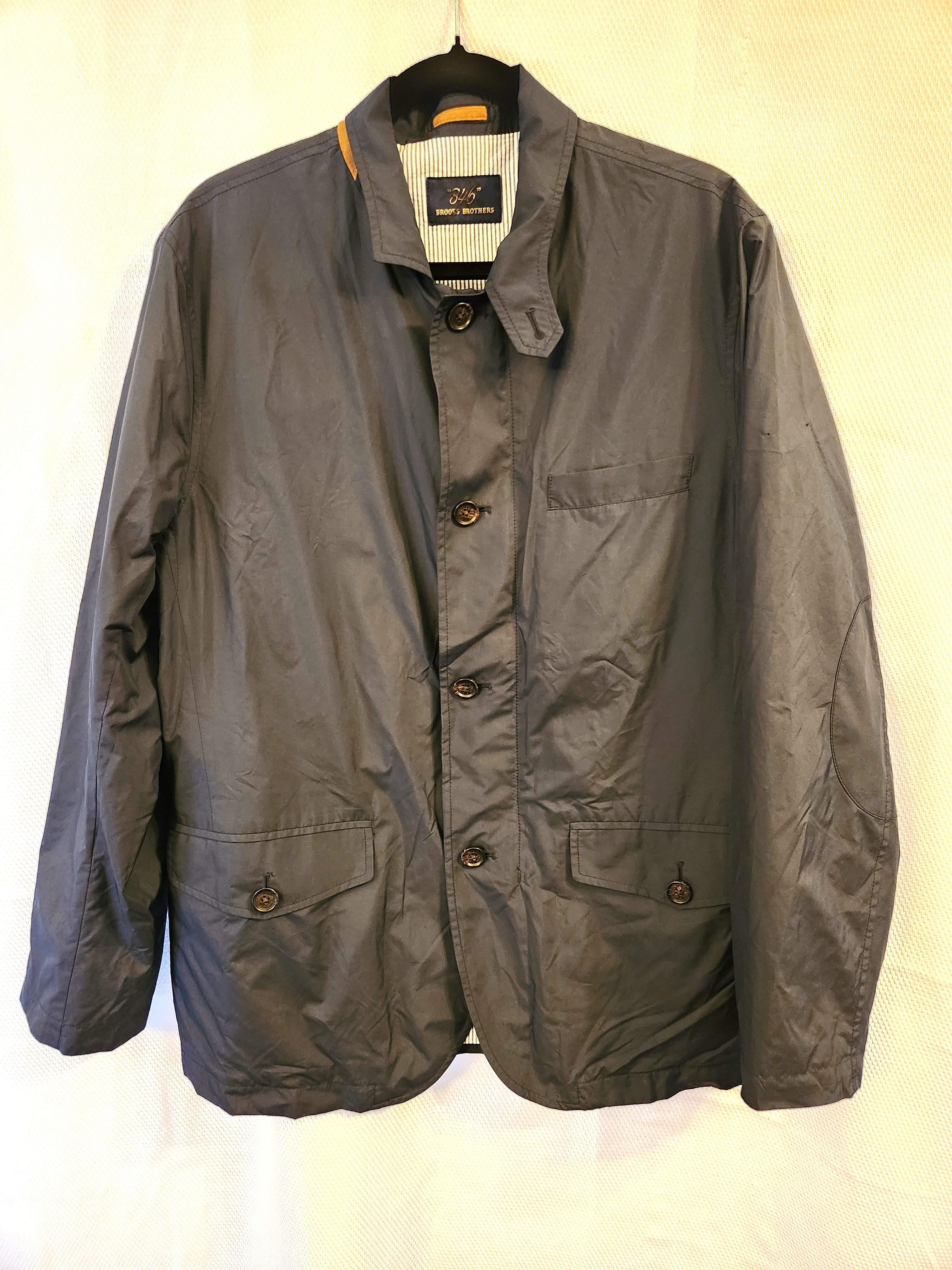 Brooks Brothers 346 Navy Performance Seersucker Lined Field Jacket Men Size US L / EU 52-54 / 3 - 1 Thumbnail