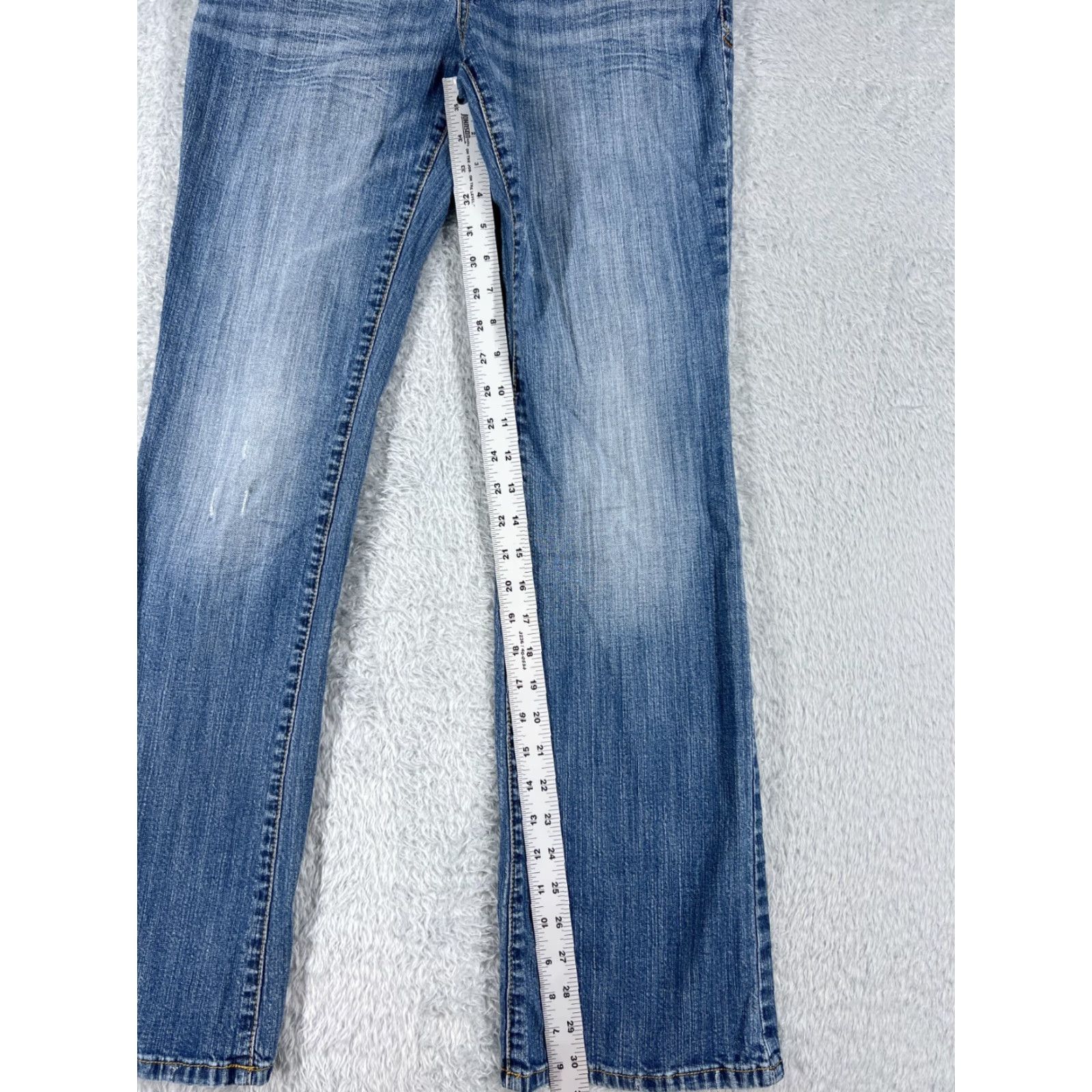 Mossimo Mossimo Jeans Women 7 Blue Denim Bootcut Low Rise Cotton Blend 27x31 Jeans Women Size 28" / US 6 / IT 42 - 7 Thumbnail