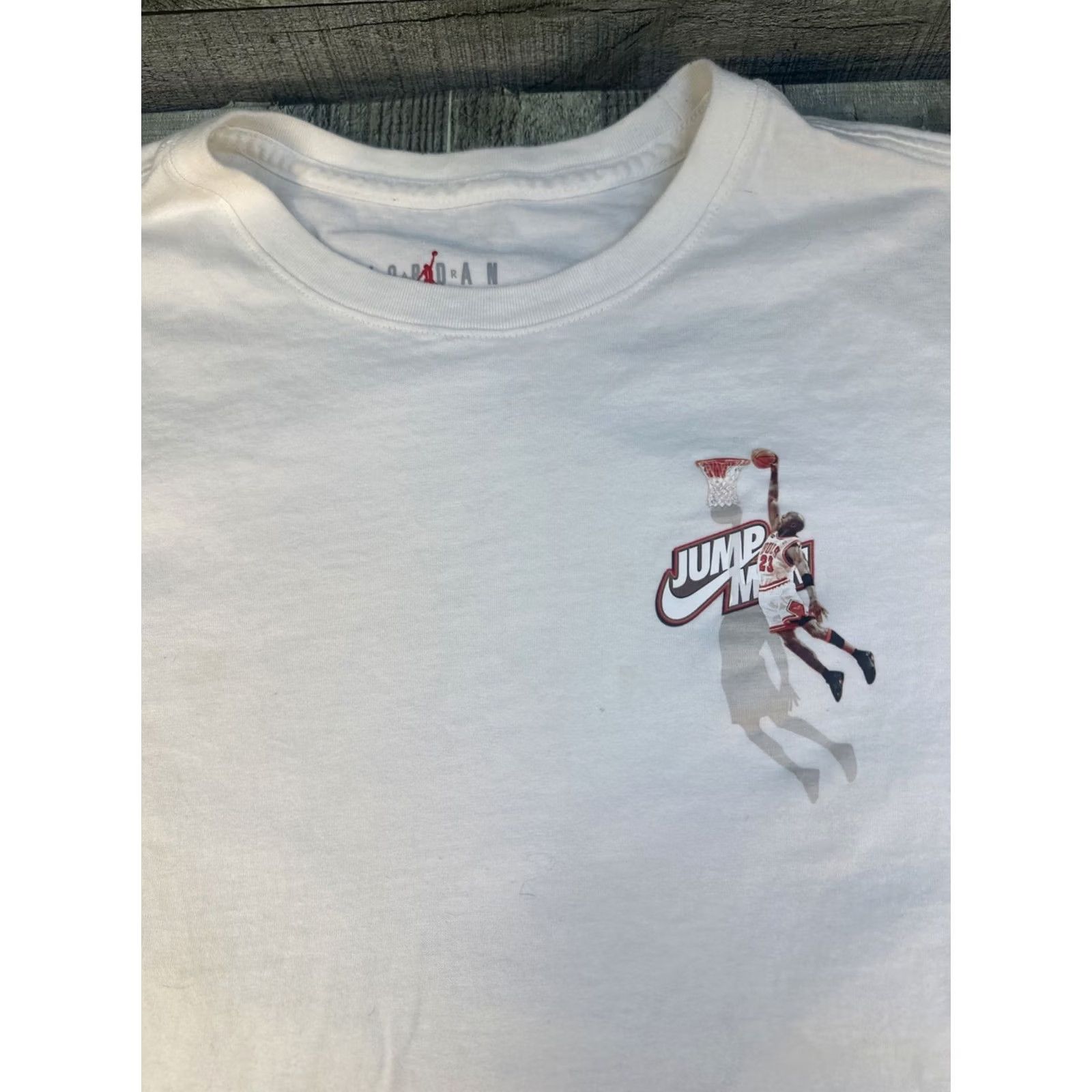 Jordan Brand Air Jordan Jumpman White Graphic T Shirt Mens XXL Short Sleeve L NBA Champs 98 Size US L / EU 52-54 / 3 - 3 Thumbnail