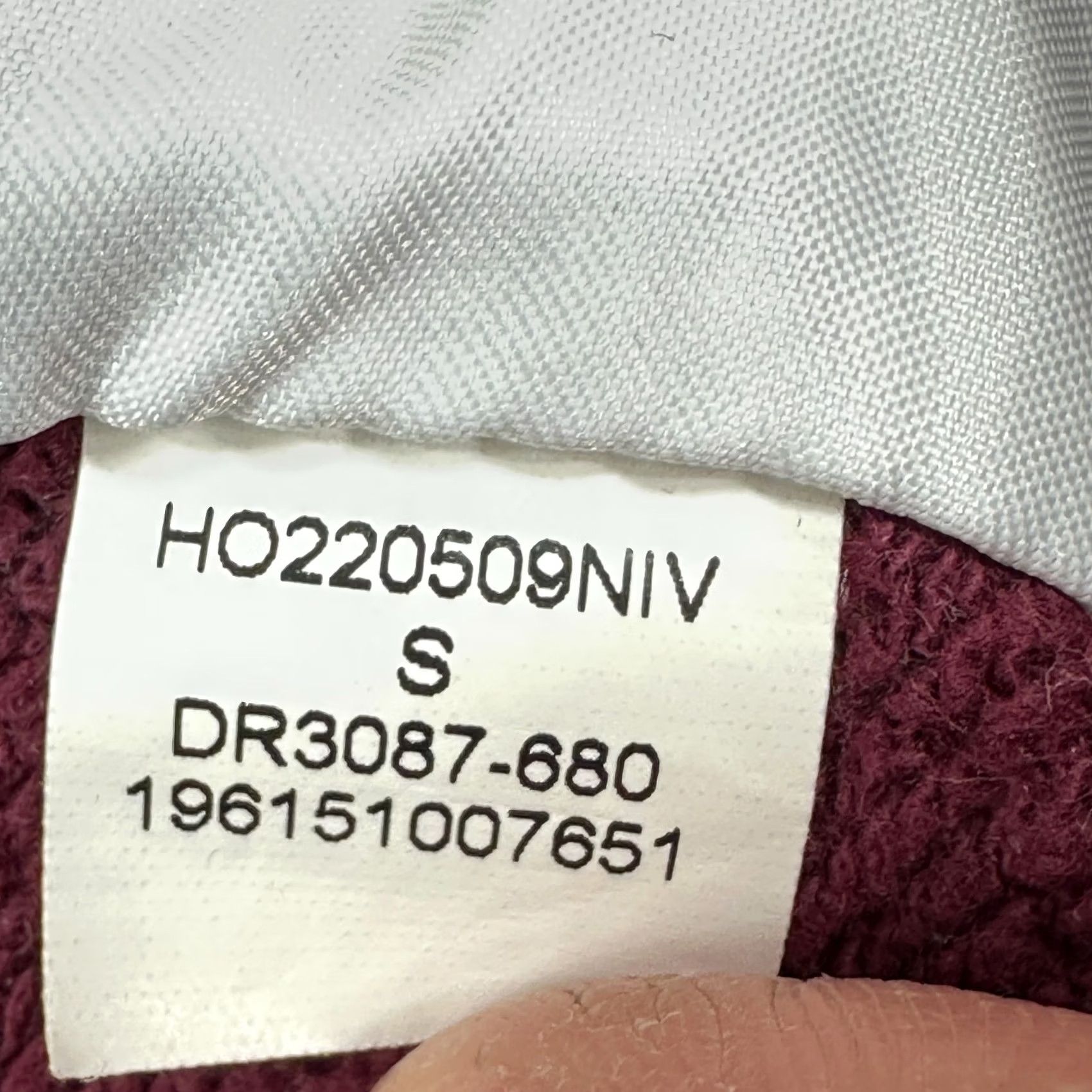 Nike Nike Jordan Essentials Tracksuit Mens S Burgundy Washed Fleece Sweatsuit Set Size US 29 - 6 Thumbnail