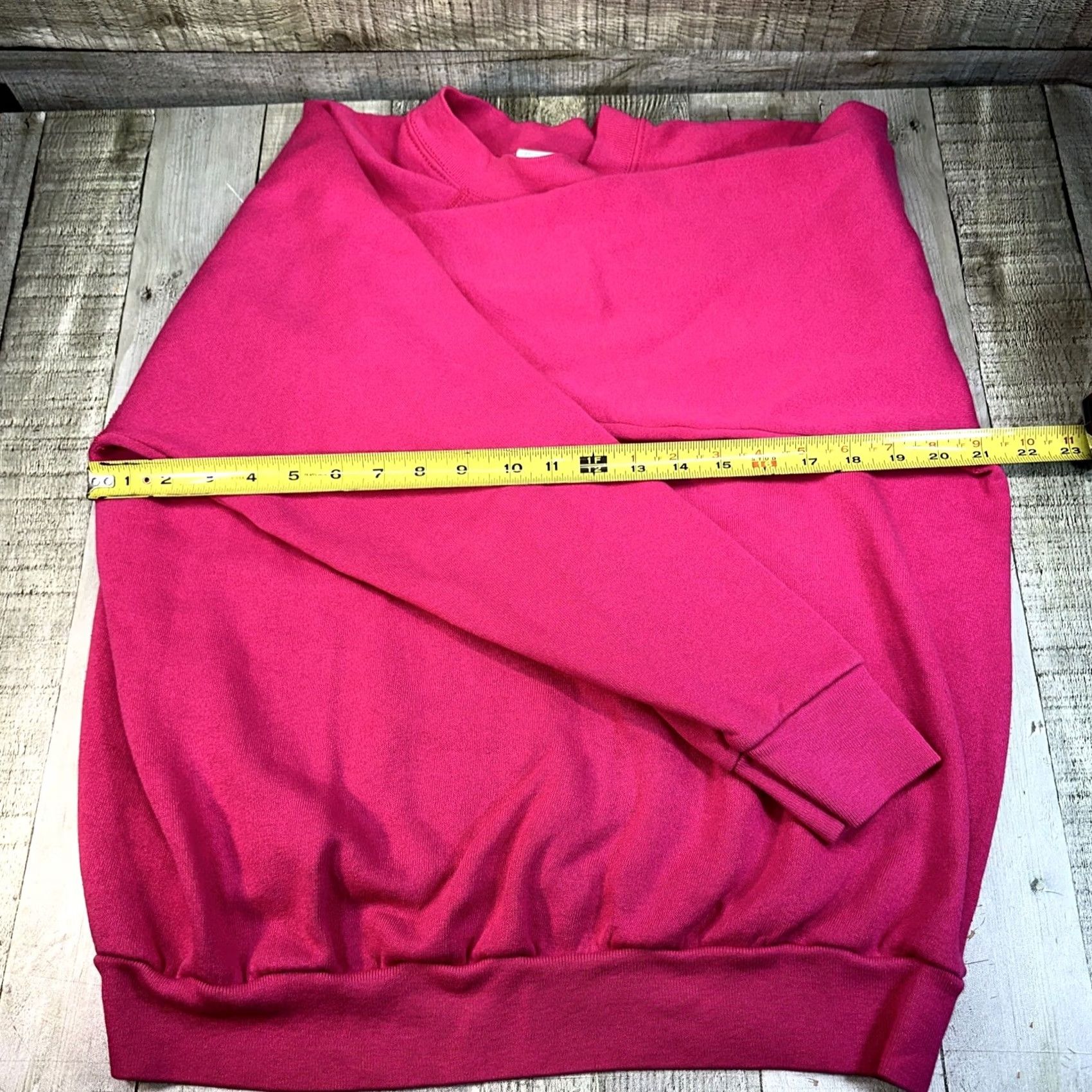 Tultex VINTAGE Tultex Sweatshirt Women XL Pink USA Crew Neck Pullover Blank Shirts? Size XL / US 12-14 / IT 48-50 - 4 Thumbnail