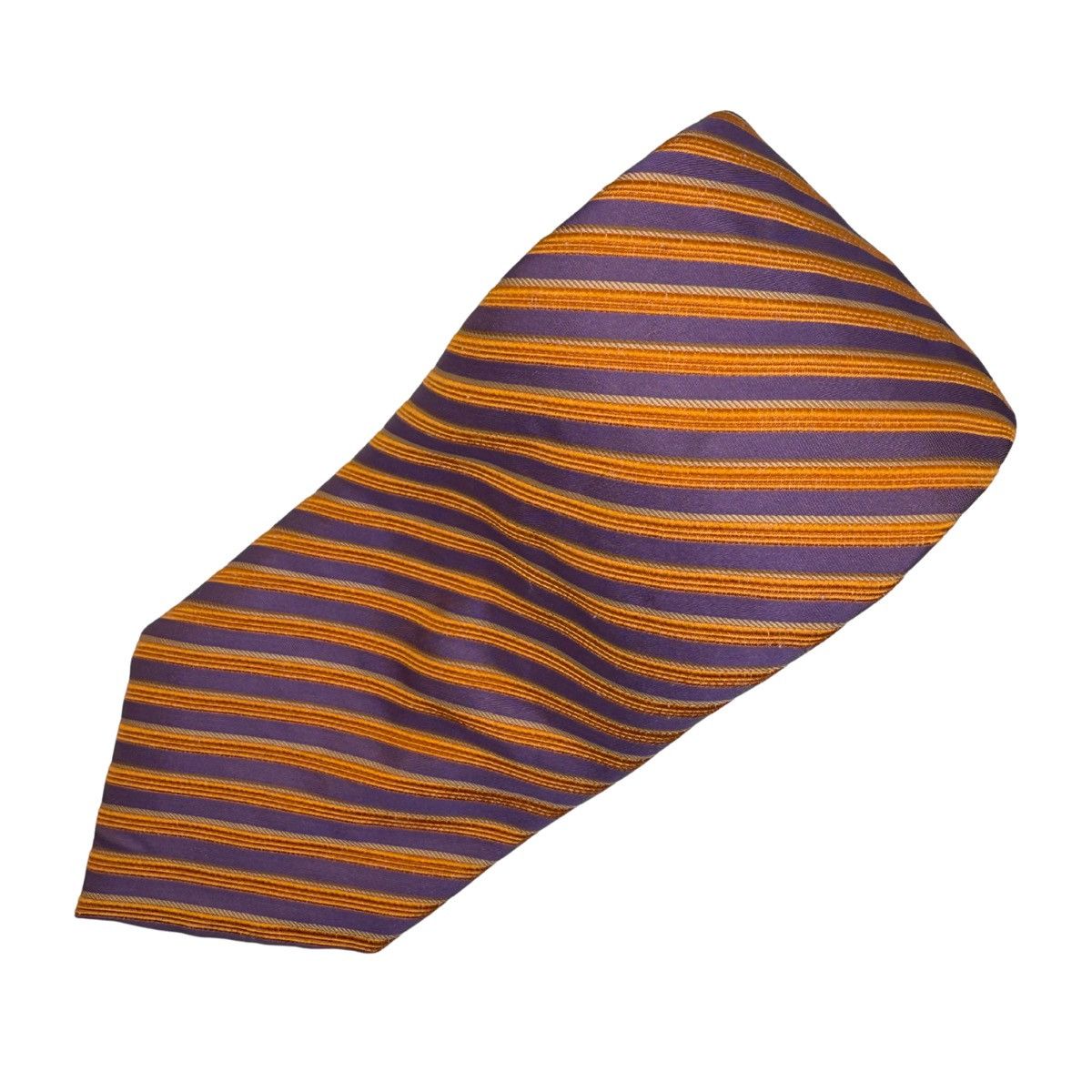 Other Mario Caldi Silk Tie, Orange/Purple, Made in Italy, Like New Size ONE SIZE - 2 Thumbnail