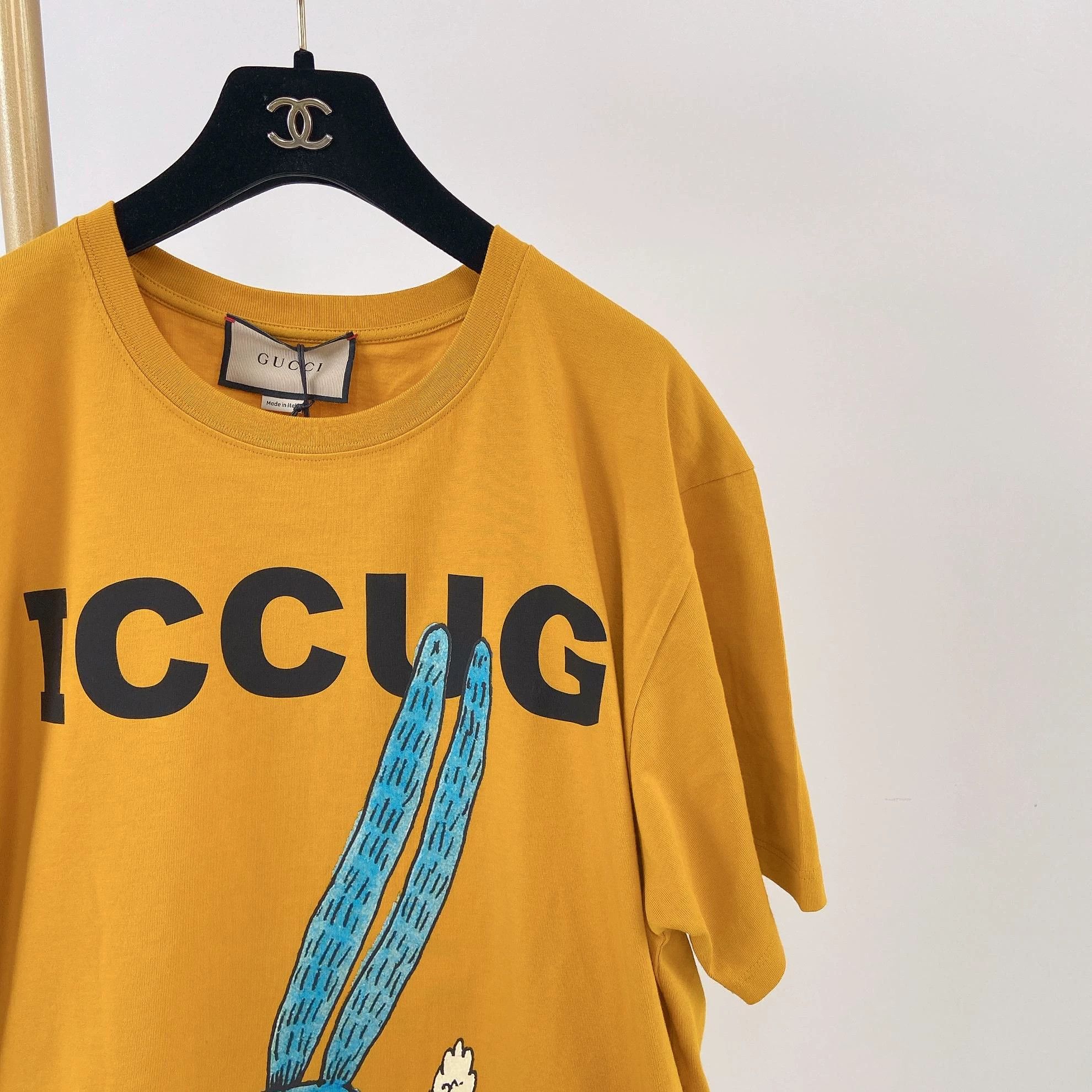Gucci Gucci Long Ear Rabbit Print T-Shirt M with Tags Size US M / EU 48-50 / 2 - 4 Thumbnail