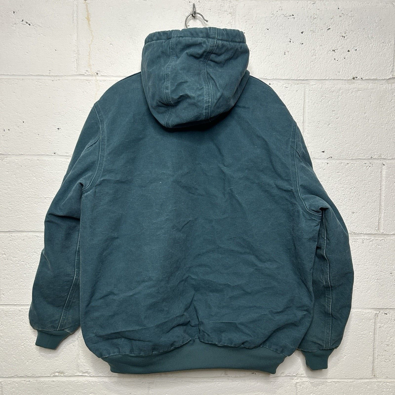 Carhartt Y2K Carhartt Quilted Hooded Active Jacket “Dark Teal” WJ130 Size XXL / US 16-18 / IT 52-54 - 2 Thumbnail