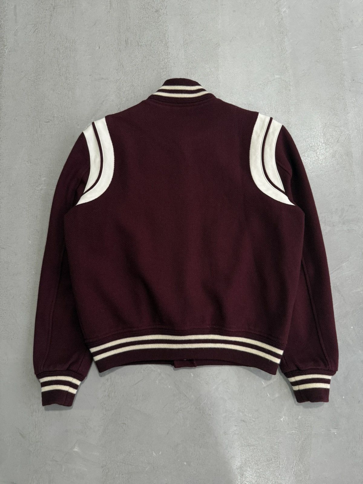 Saint Laurent Paris Saint Laurent Paris - Maroon Teddy Bomber Jacket Size US S / EU 44-46 / 1 - 2 Thumbnail