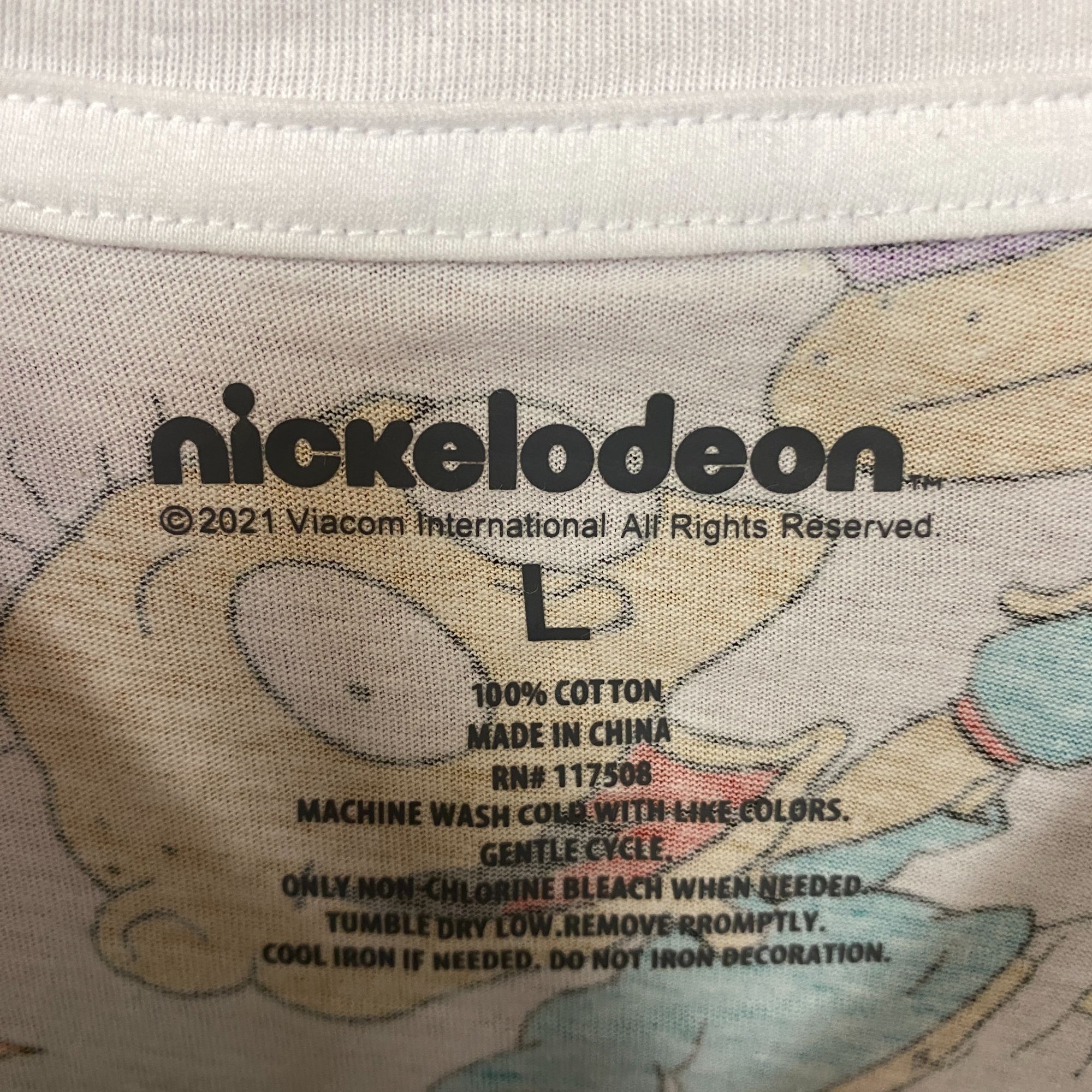 Nickelodeon Rugrats Tommy and Chucky all over print Tshirts size Large Size US L / EU 52-54 / 3 - 4 Thumbnail