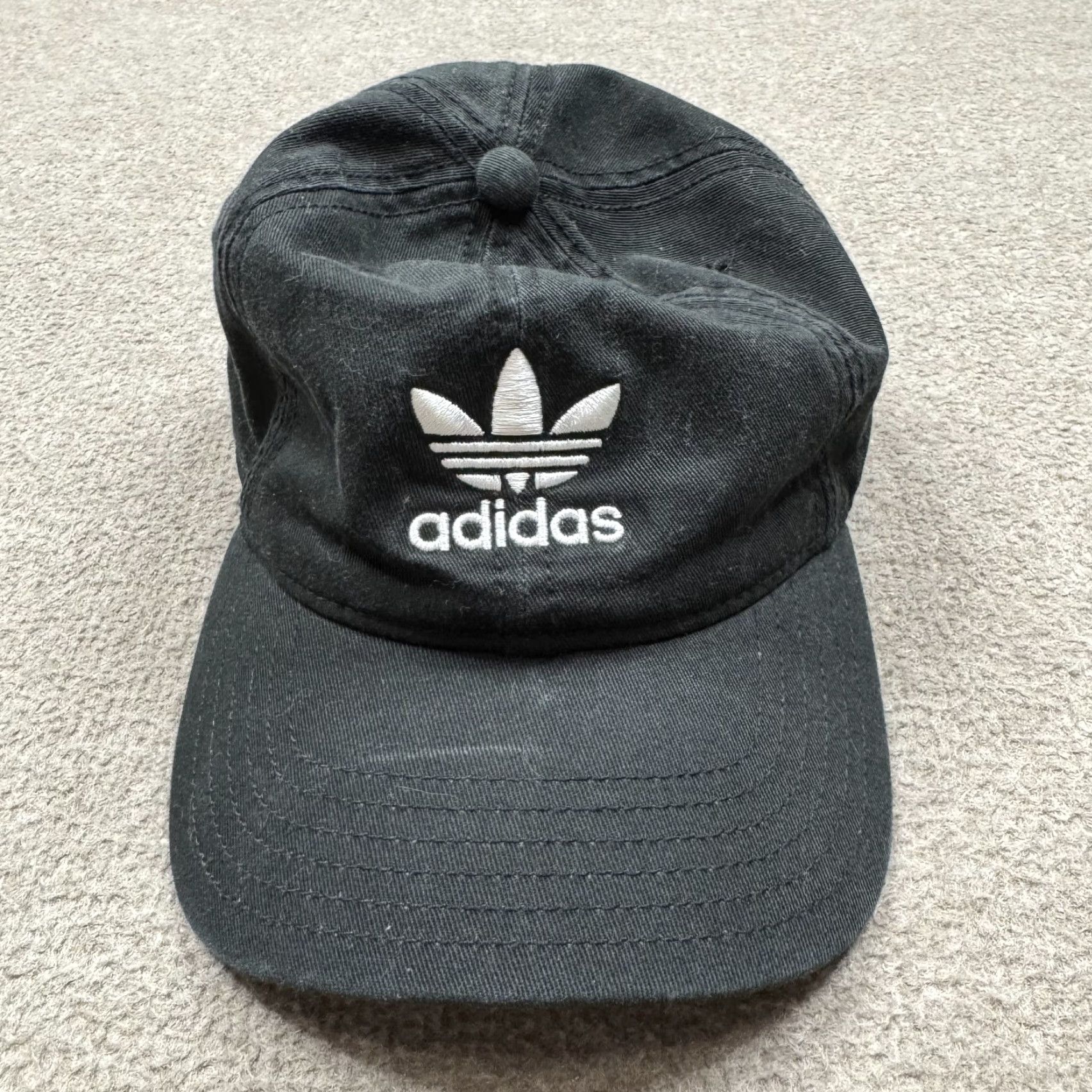 Adidas Adidas Baseball Cap Hat One Size Black Embroidered Trefoil Logo Sports Adjustable Men’s Affiliate Casual Cap United States Mens Size ONE SIZE - 2 Thumbnail
