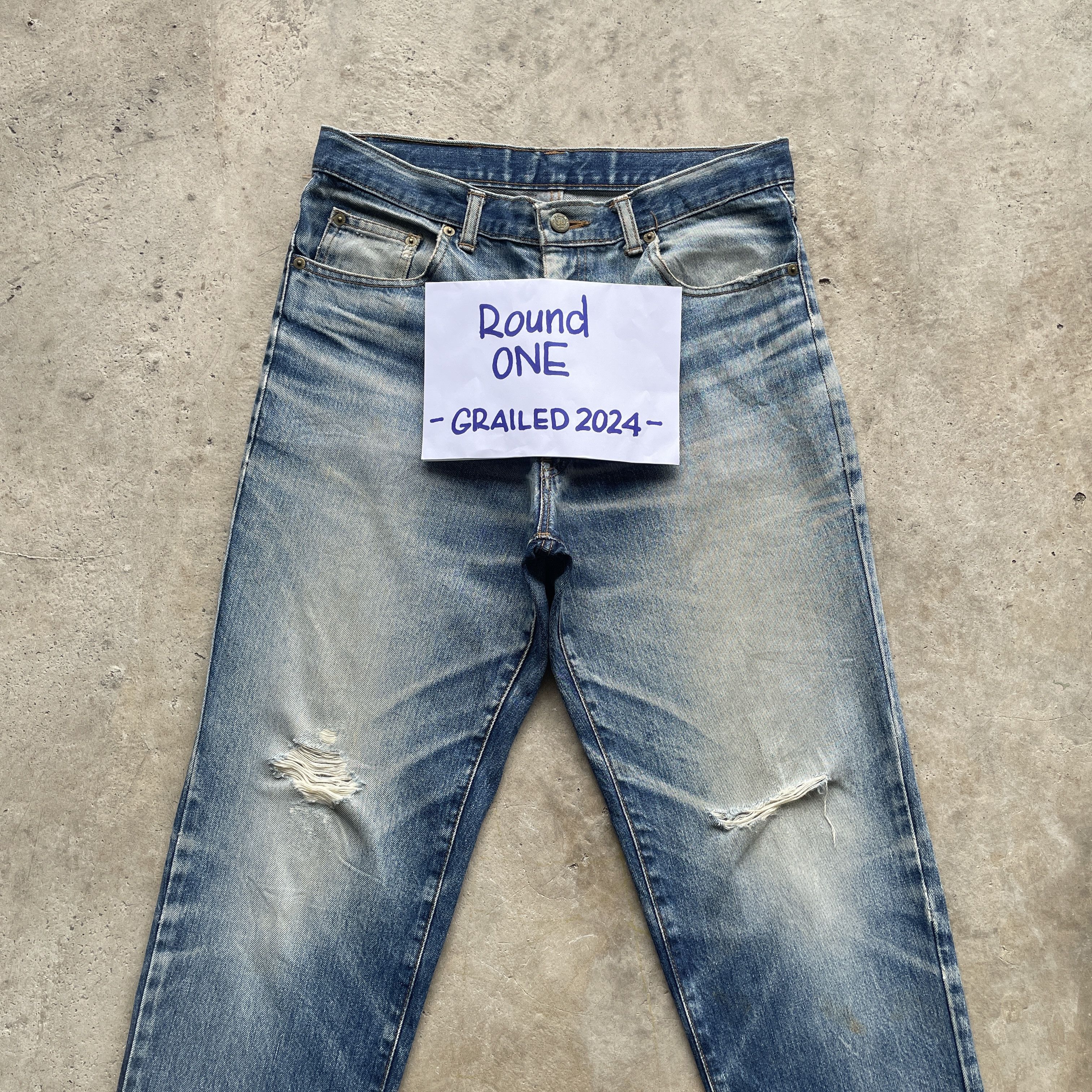 Japanese Brand VINTAGE JAPAN DISTRESSED JEANS STONEWASH DENIM FADED PANTS Size US 31 - 3 Thumbnail