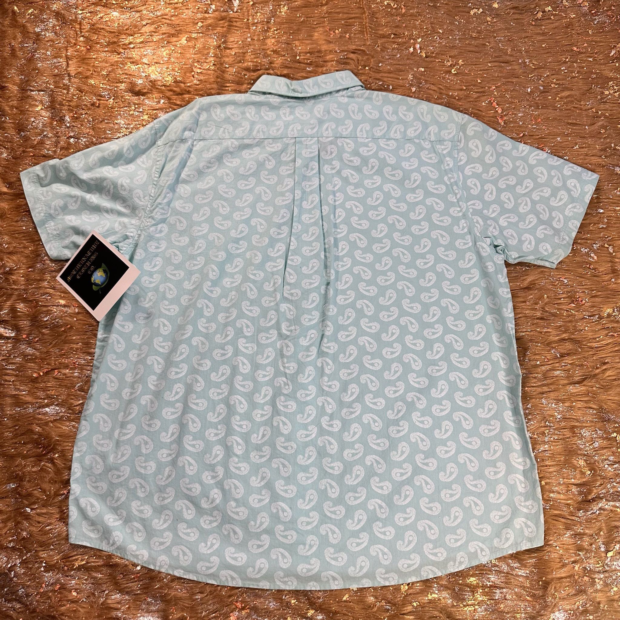 Roundtree & Yorke CLASSIC PAISLEY PRINT S/S BUTTON UP Size US XL / EU 56 / 4 - 2 Thumbnail