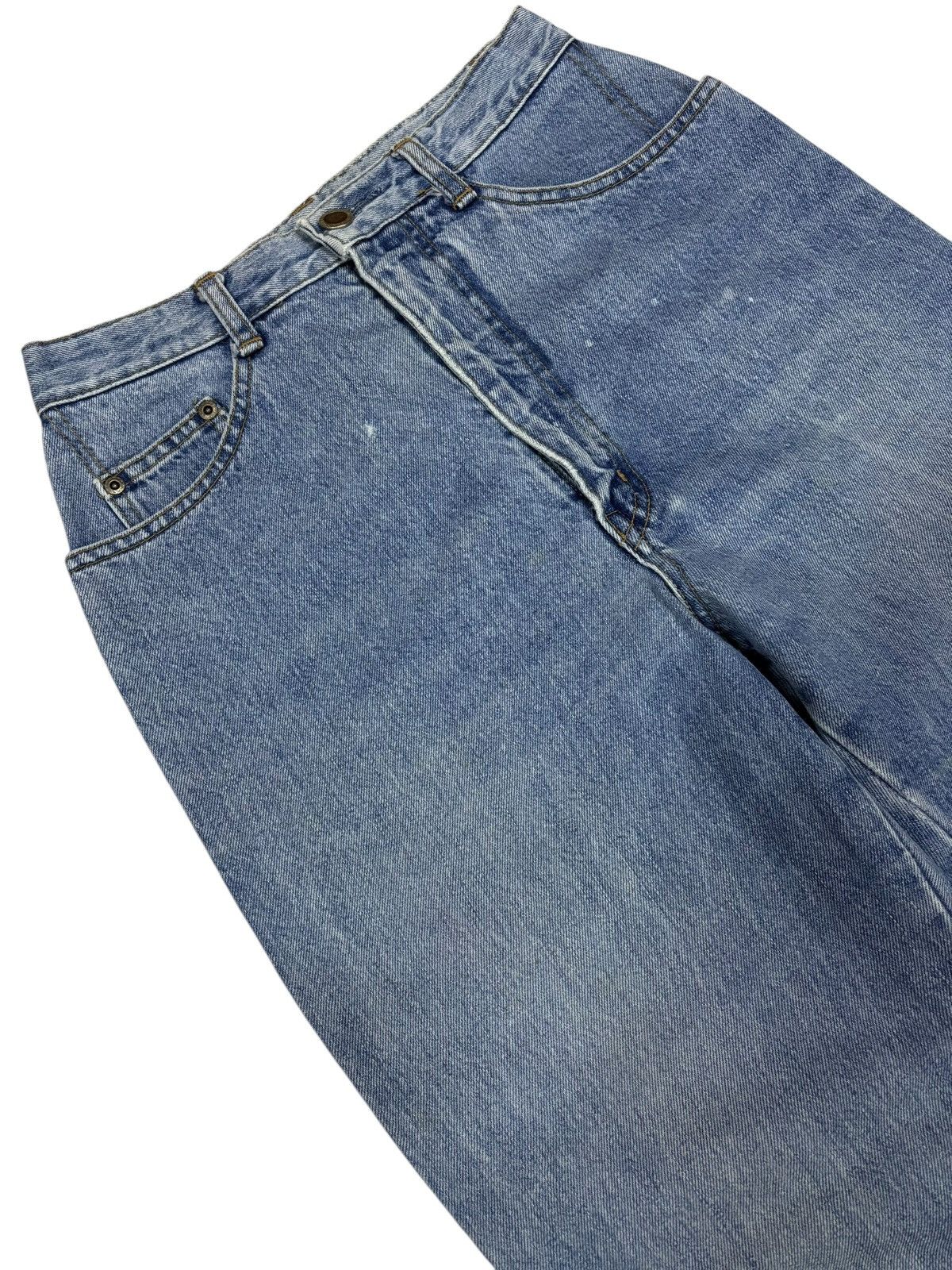 Big John × Japanese Brand Vintage Brappers Blue Washed Loose Fit Jeans Size 26" / US 2 / IT 38 - 3 Thumbnail