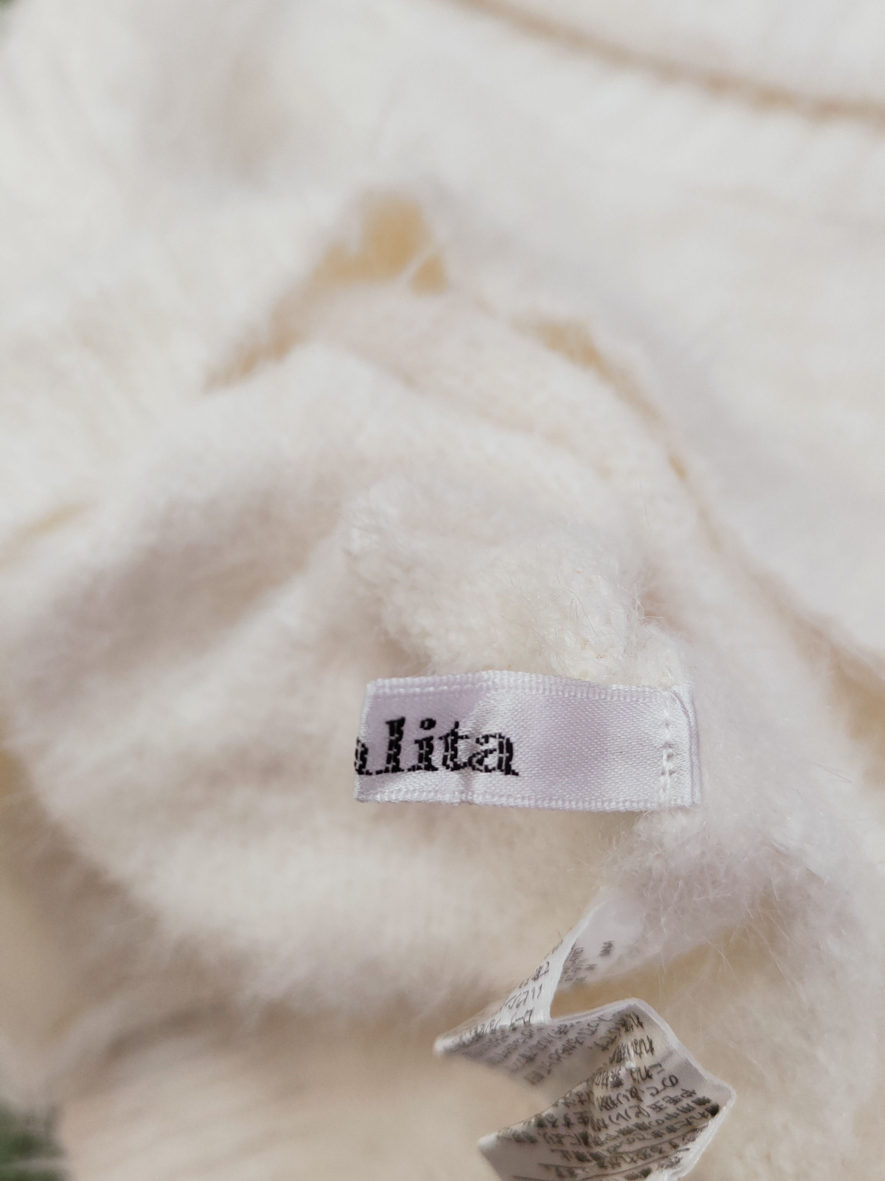 Japanese Brand × Vintage Vintage 💥 Khalita White Fur Mohair Knitwear Size M / US 6-8 / IT 42-44 - 12 Thumbnail