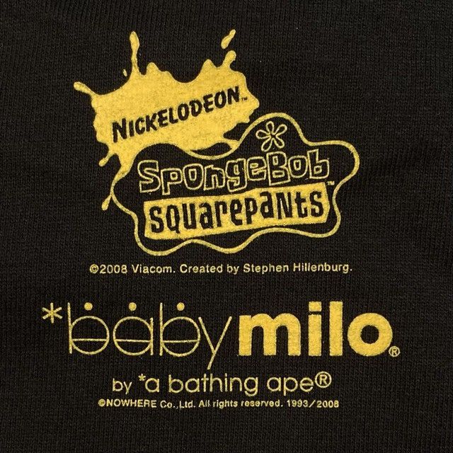 Bape BAPE × Spongebob Milo T-shirt a bathing ape Size US M / EU 48-50 / 2 - 4 Thumbnail