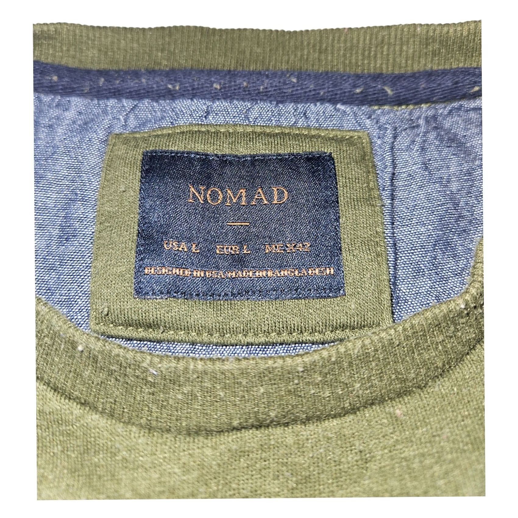 Nomad Nomad Sweatshirt Large Men's Long Sleeve Olive Green Pullover Pocket Outdoors Size US L / EU 52-54 / 3 - 2 Thumbnail