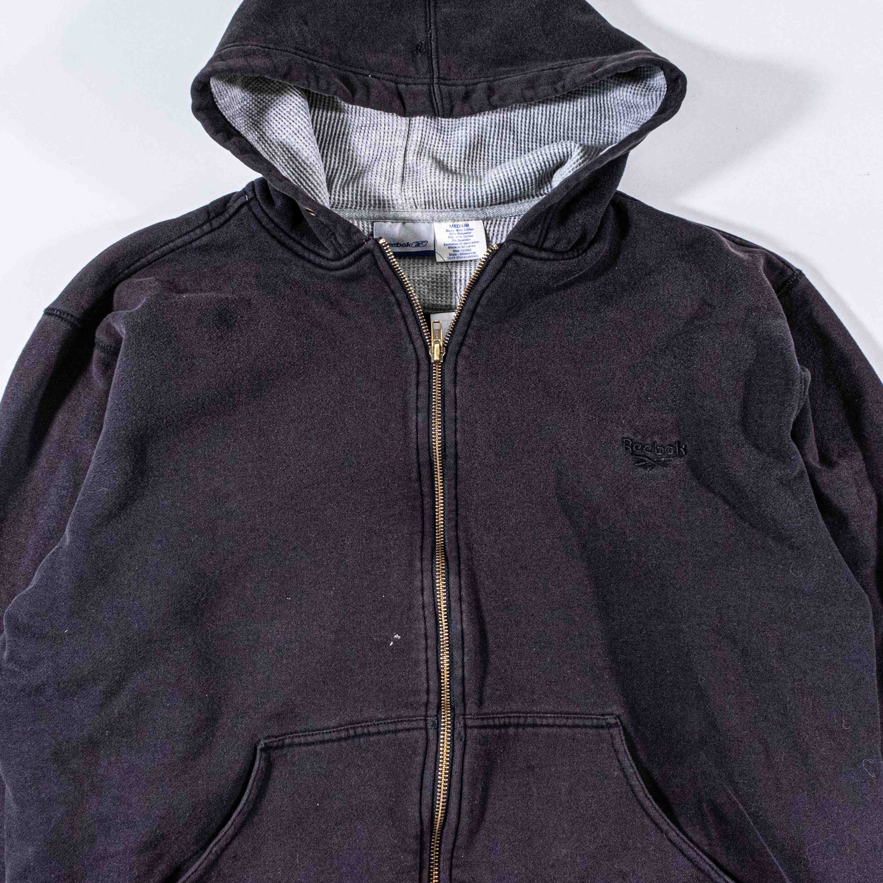 Reebok VTG Reebok Sun Faded Zip Hoodie Distressed Thrashed Y2K Boxy Size US M / EU 48-50 / 2 - 15 Thumbnail