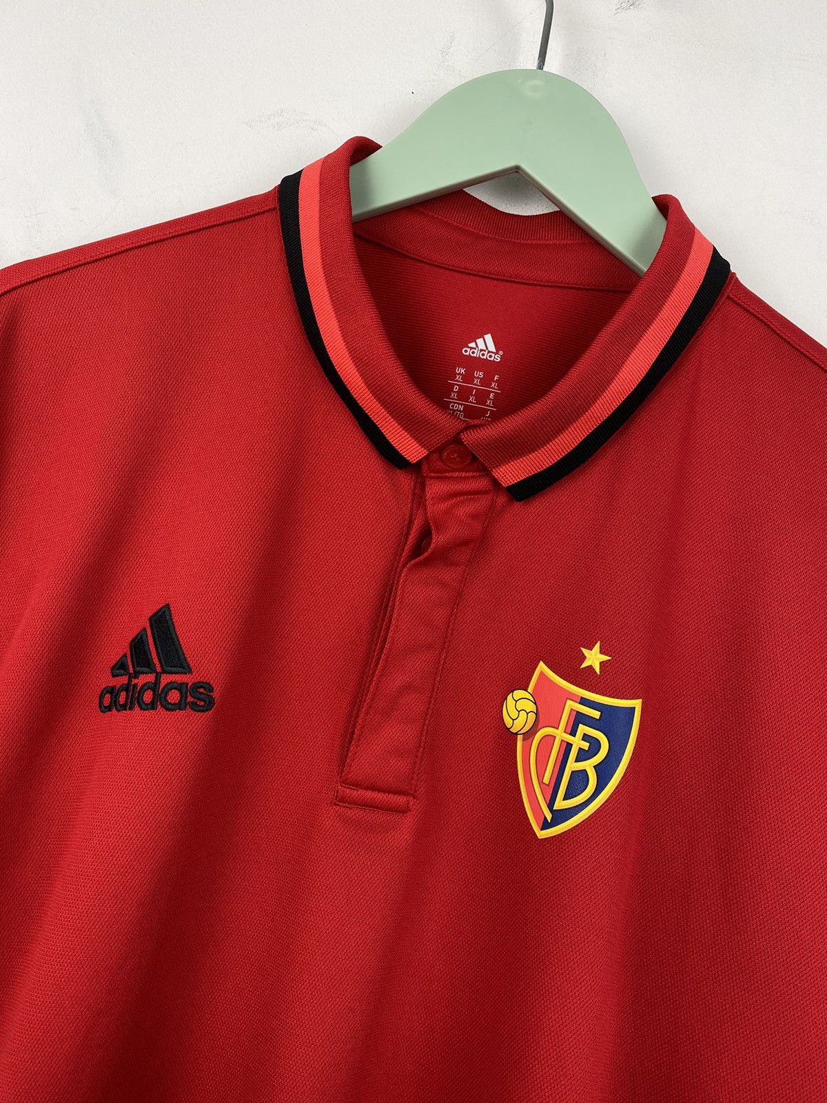 Adidas Basel Adidas Training Football Soccer Jersey PSG Milan Roma Size US XL / EU 56 / 4 - 2 Thumbnail