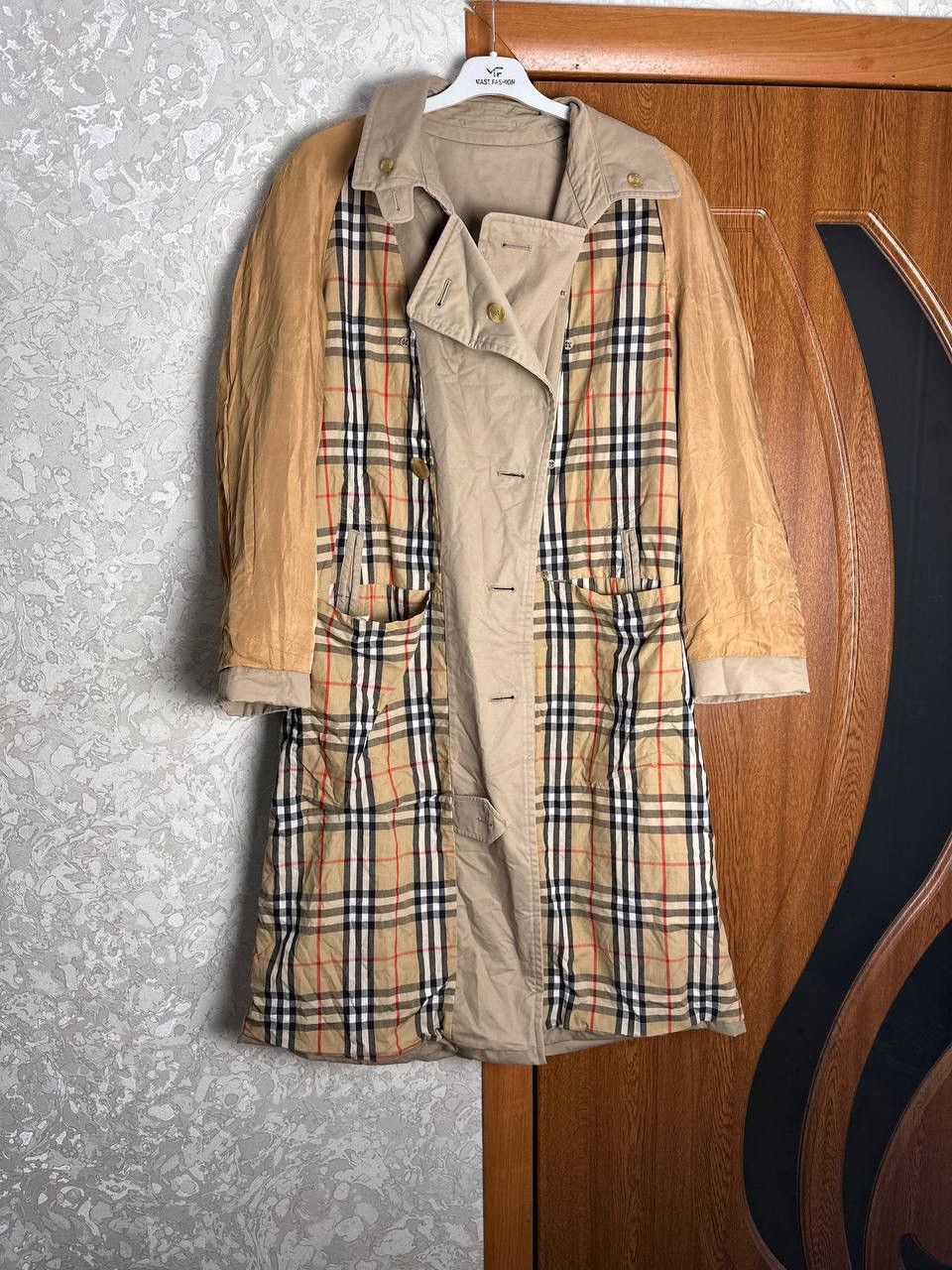 Burberry Vintage 1990s Burberrys Nova Check Trench Coat Size 48 REG Size US M / EU 48-50 / 2 - 17 Thumbnail