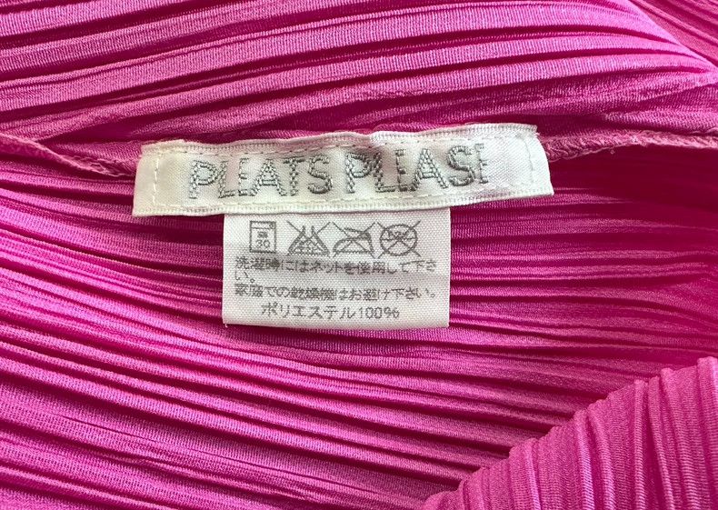 Issey Miyake Issey Miyake Rose pink pleated semi-high neck long-sleeved Size L / US 10 / IT 46 - 4 Thumbnail
