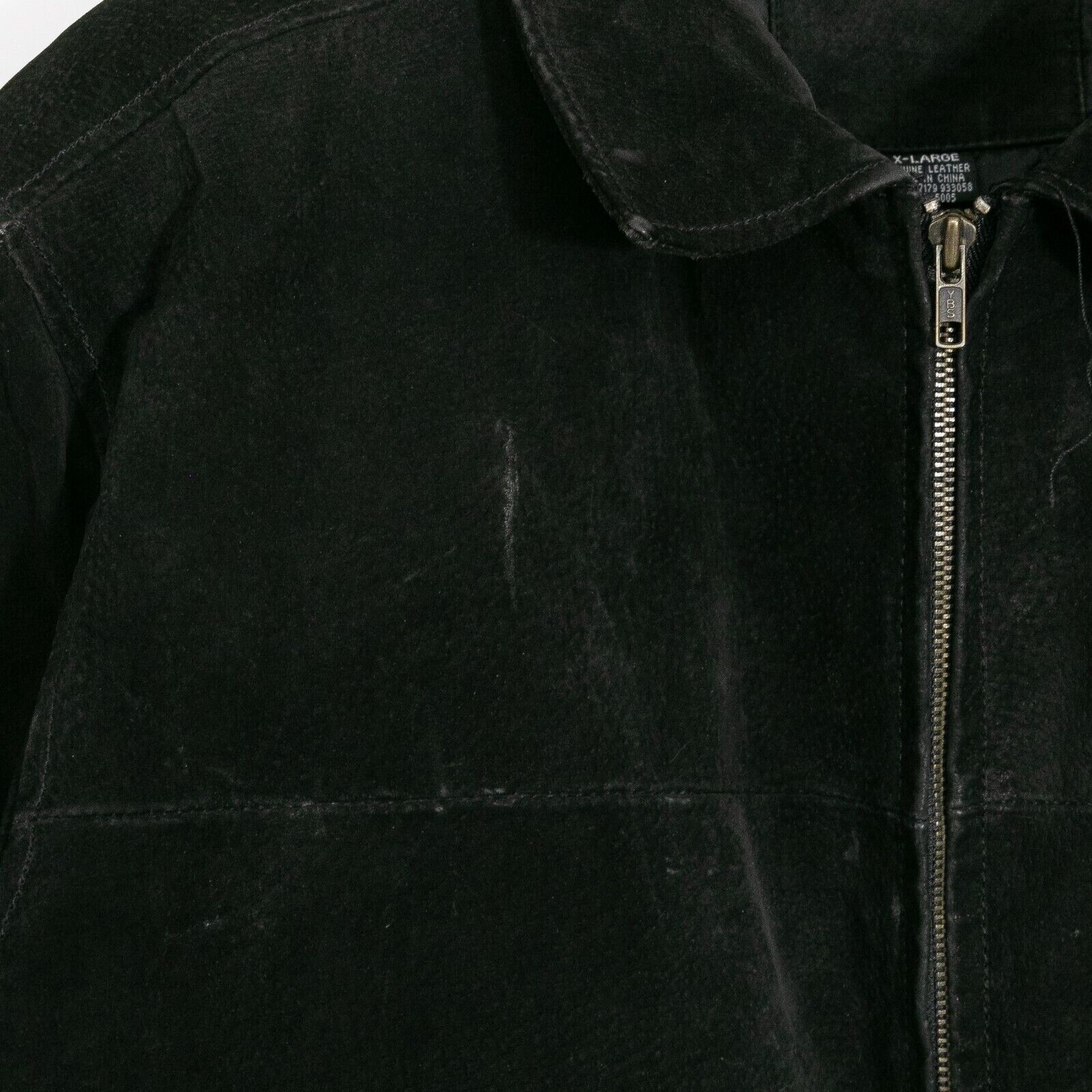 Vintage Vintage Black Suede Zip Up Jacket XL - Patina Distressed Size US XL / EU 56 / 4 - 4 Thumbnail