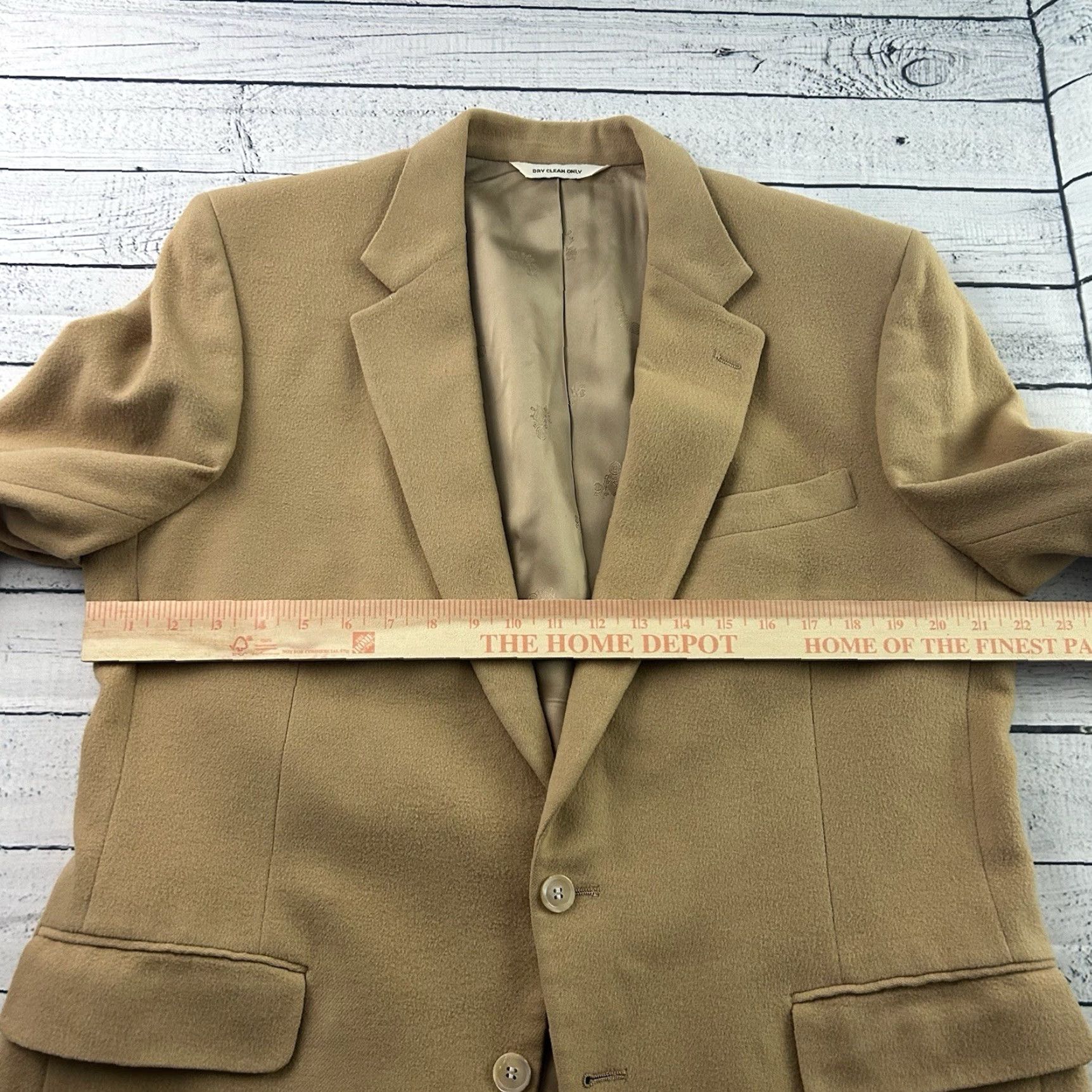 Vintage Harcourt & James Blazer 100% Cashmere Beige Tan 44 Men Vintage? Size 44R - 4 Thumbnail