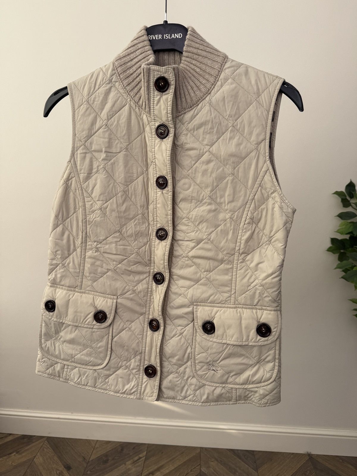 Burberry Burberry London Quilted Vest Nova Check Lined Women’s Size L / US 10 / IT 46 - 3 Thumbnail