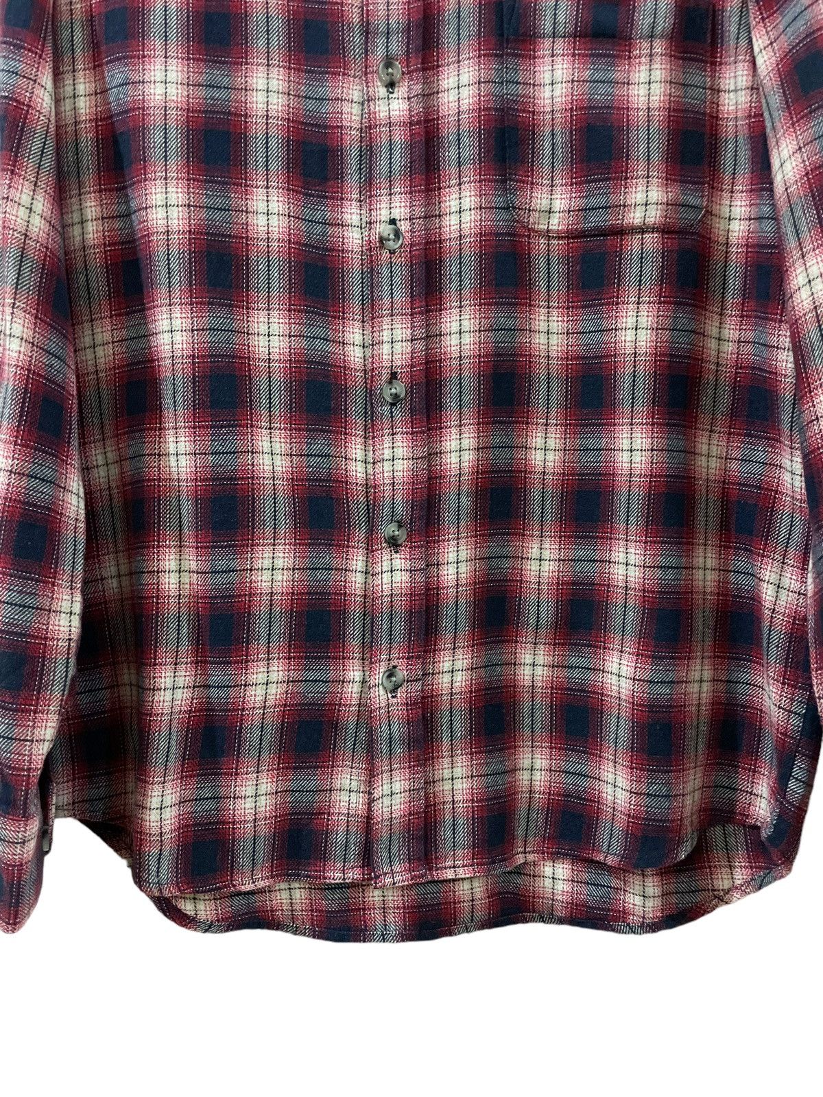 Flannel × Japanese Brand Vintage Uniqlo Travis Scott Style Tartan Plaid Flannel Size US L / EU 52-54 / 3 - 4 Thumbnail