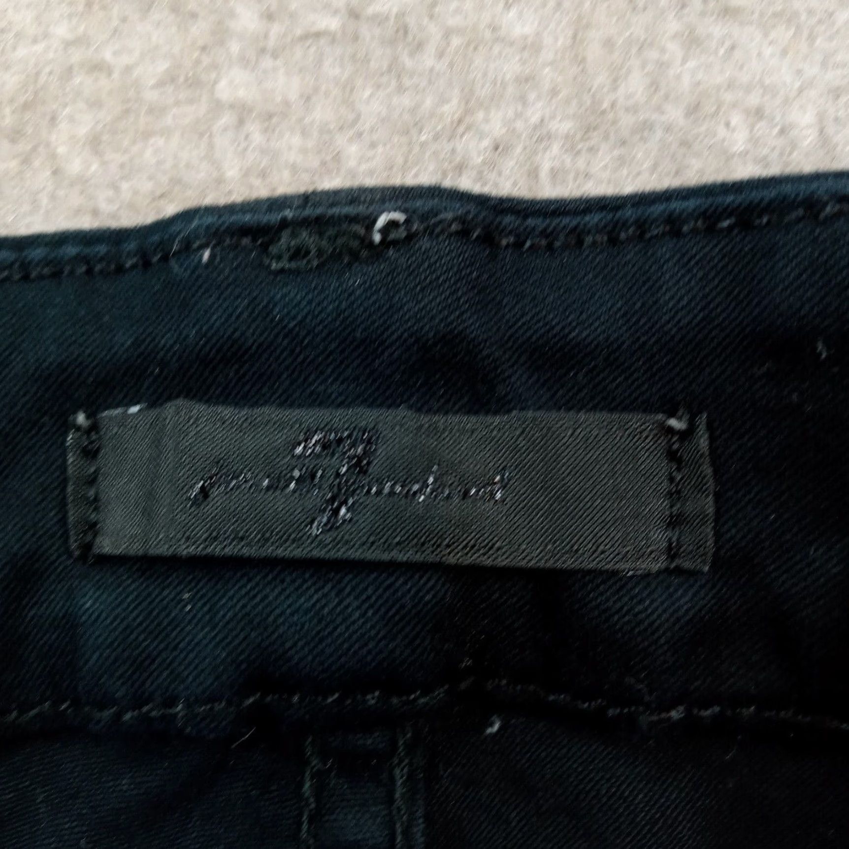 7 For All Mankind 7 For All Mankind Jeans Women Size 29 Black Skinny Stretch Denim 5-Pocket Inseam 31 Dark Size 29" - 7 Thumbnail