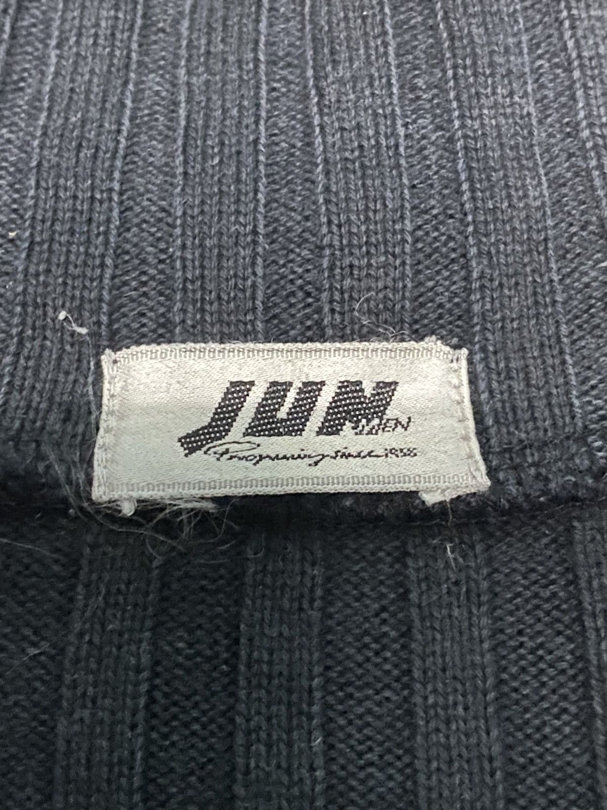 Japanese Brand JUN MEN KNITWEAR RIBBED DOUBLE POCKET ZIPPER STRETCHABLE Size US L / EU 52-54 / 3 - 11 Thumbnail