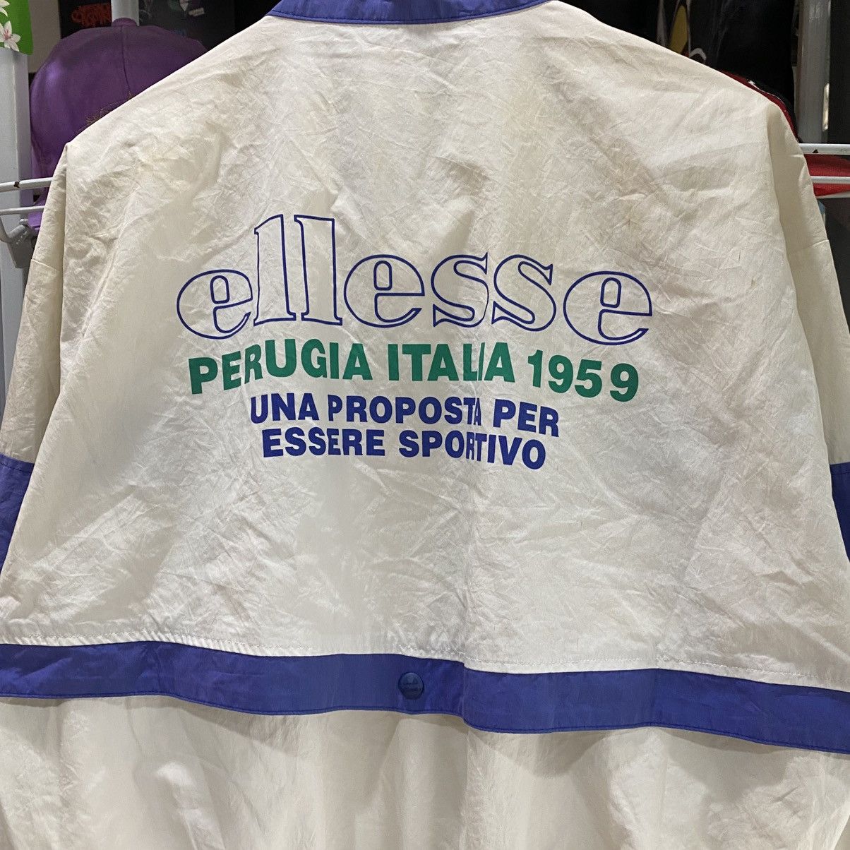 Ellesse Vintage Ellesse big logo Embroidery light jackets Size US L / EU 52-54 / 3 - 3 Thumbnail